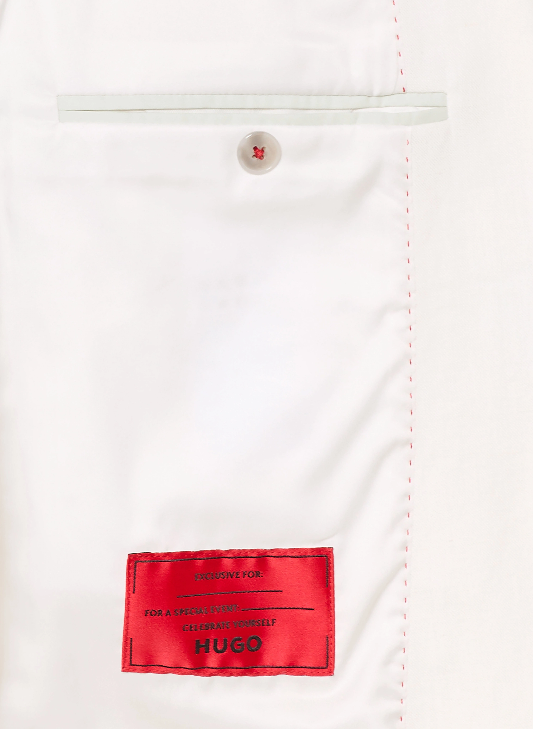 HUGO HENRY/GETLIN Slim Fit Suit: WHITE