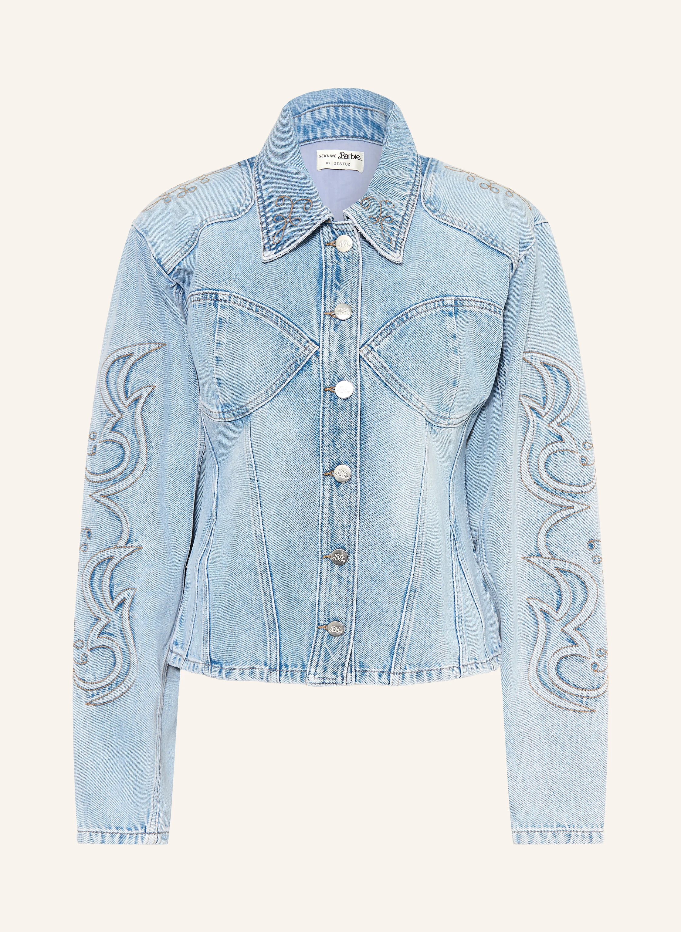 GESTUZ BXGSTACIE Denim Jacket Barbie™ × GESTUZ in 108303 vintage