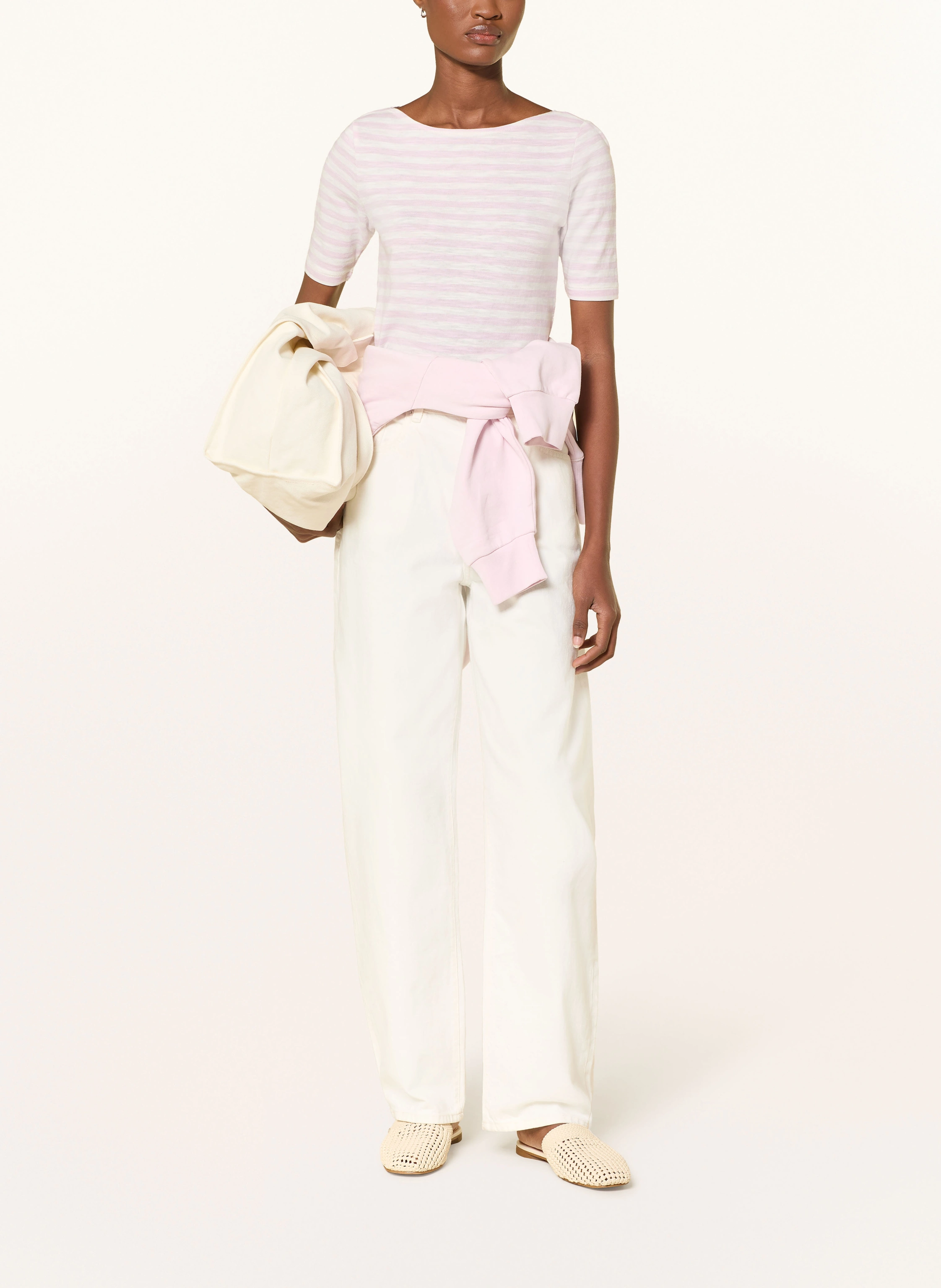 Marc O'Polo T-shirt: WHITE / PINK
