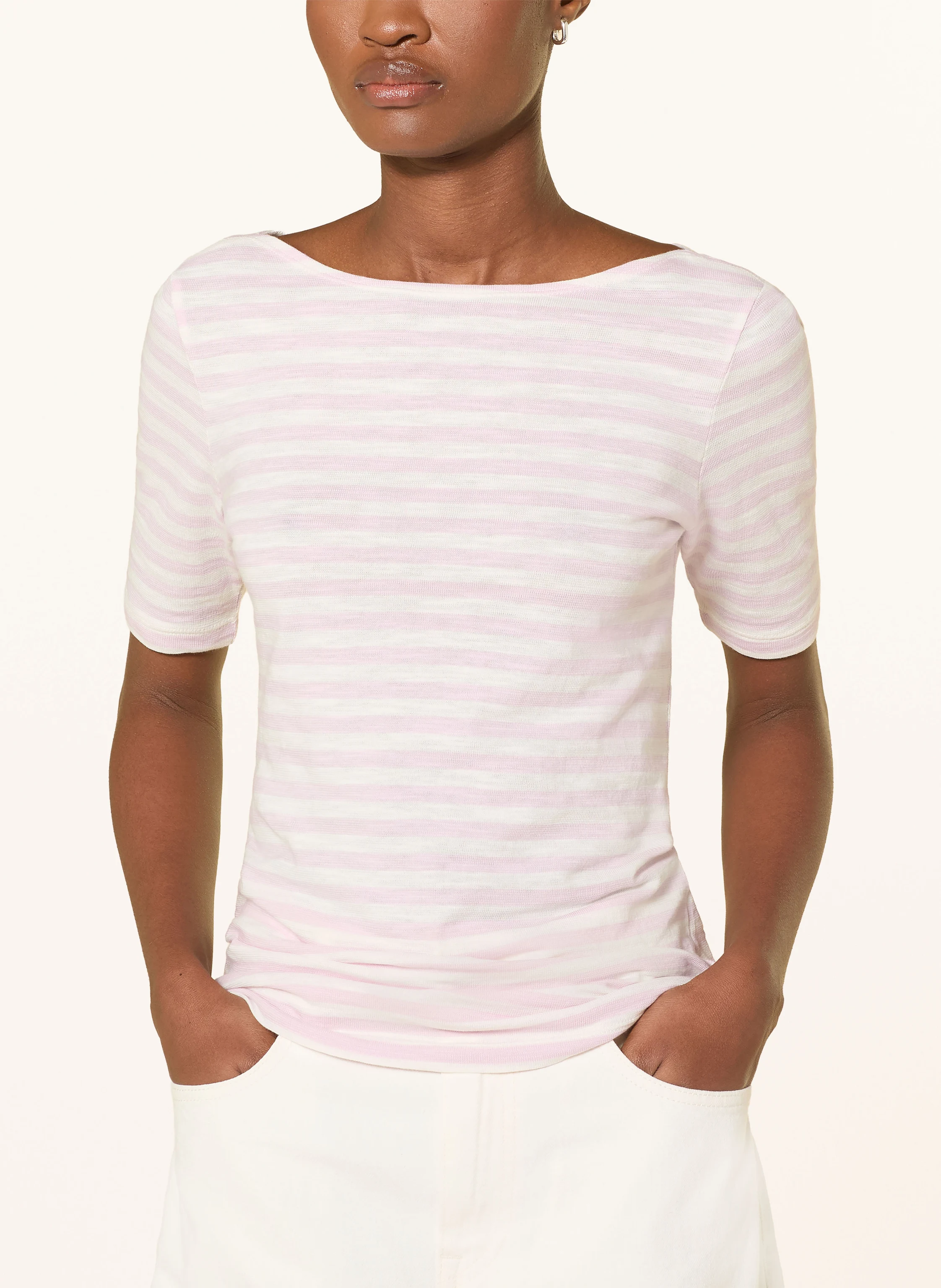 Marc O'Polo T-shirt: WHITE / PINK