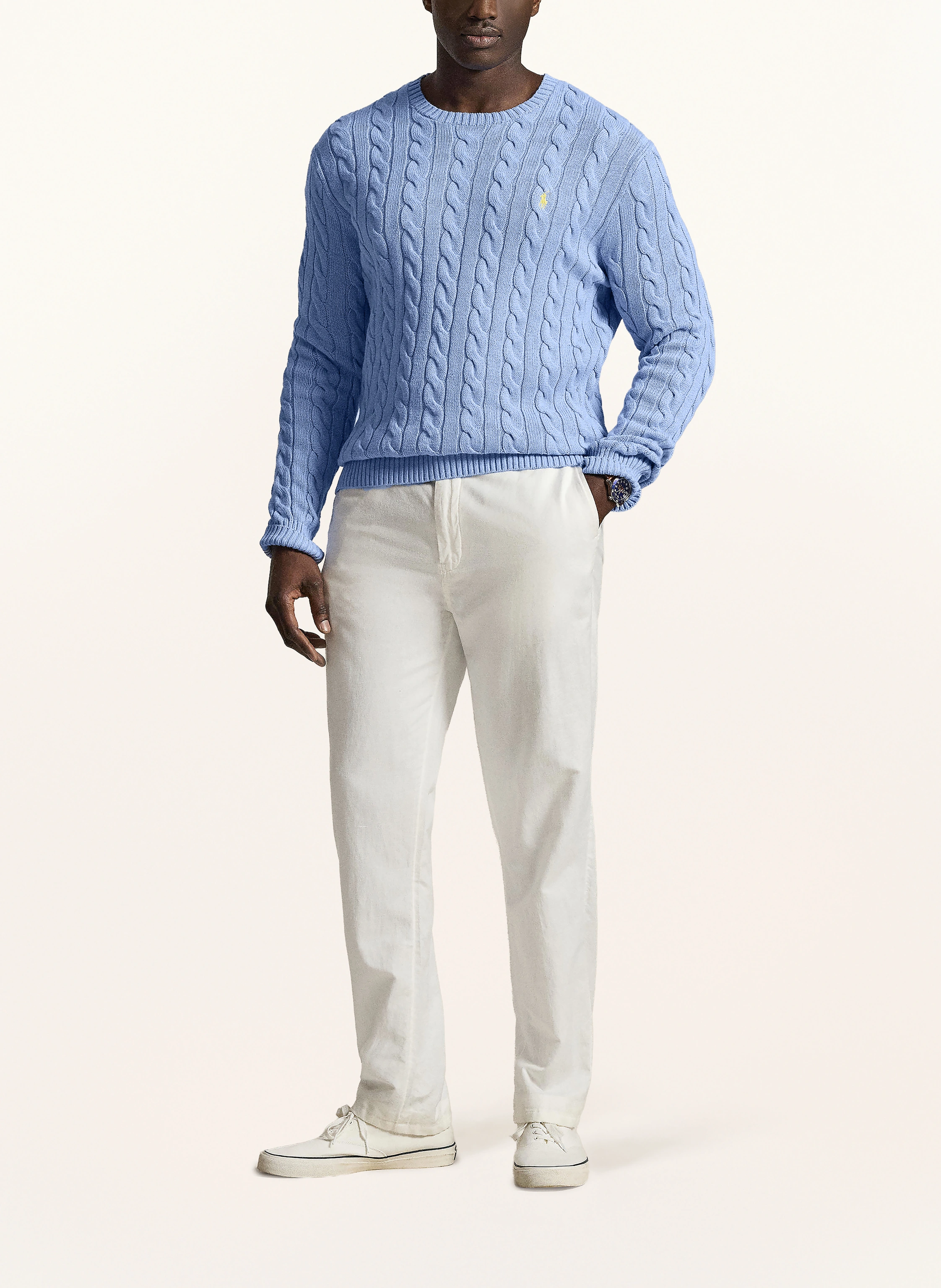 POLO RALPH LAUREN Big & Tall sweater: LIGHT BLUE