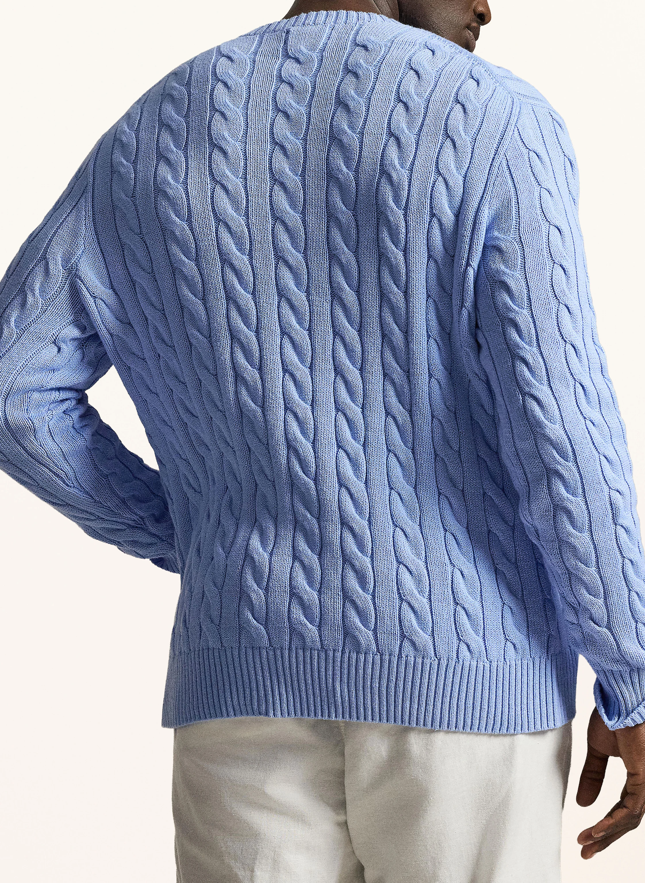 POLO RALPH LAUREN Big & Tall sweater: LIGHT BLUE