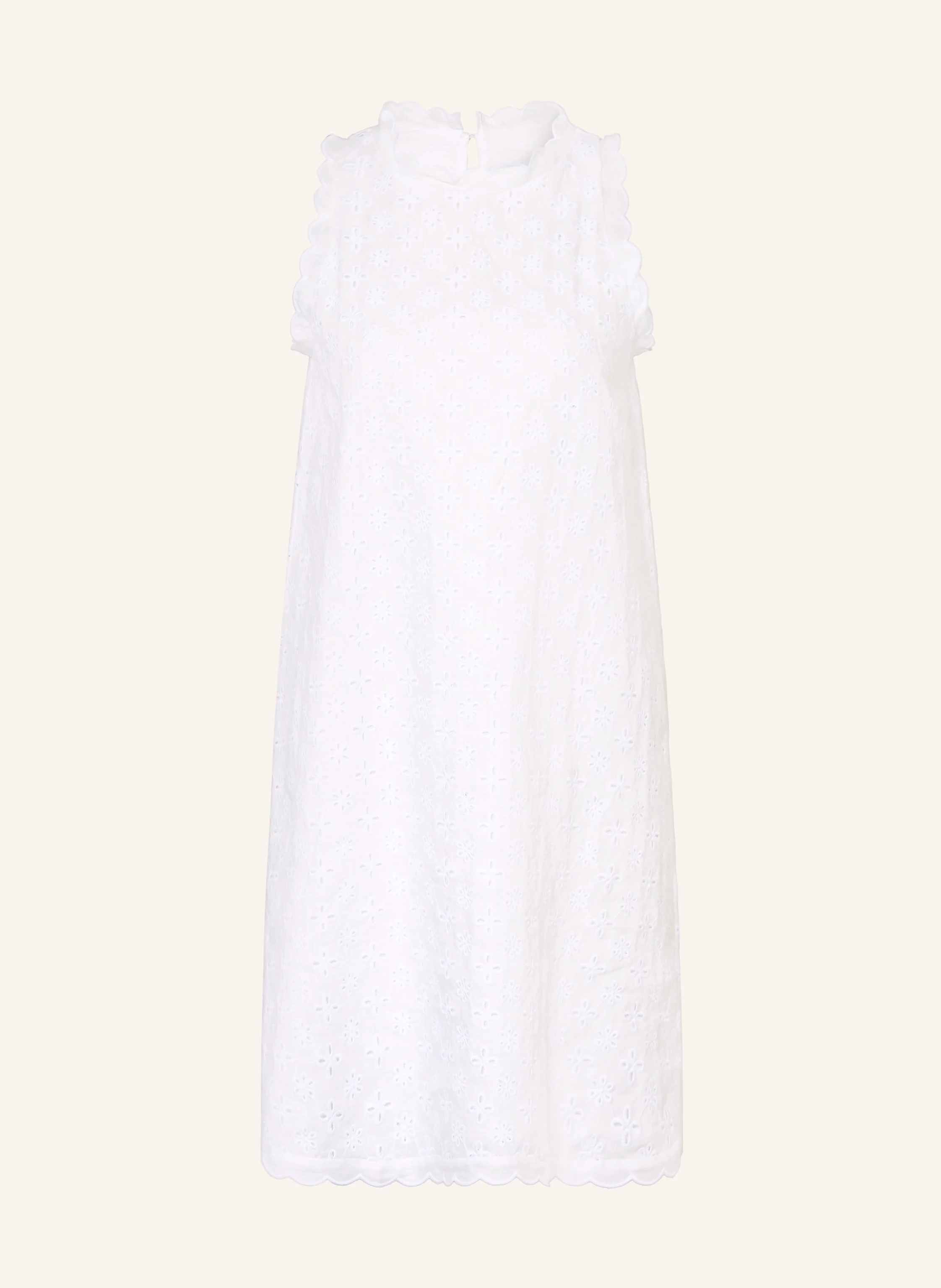 0039 italy linen dress 0039 ITALY BARBY linen dress made from eyelet lace in white