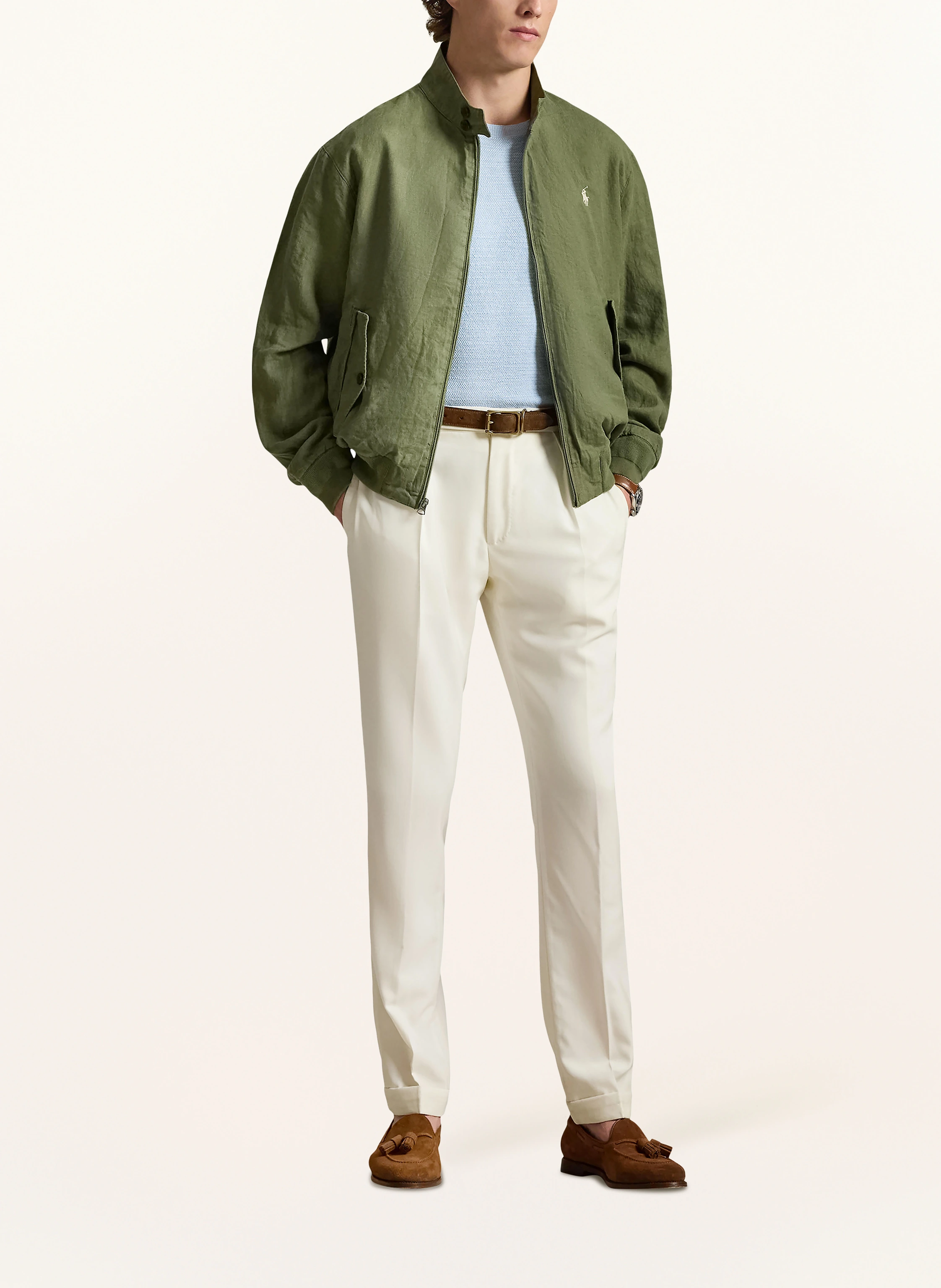 POLO RALPH LAUREN linen jacket in green
