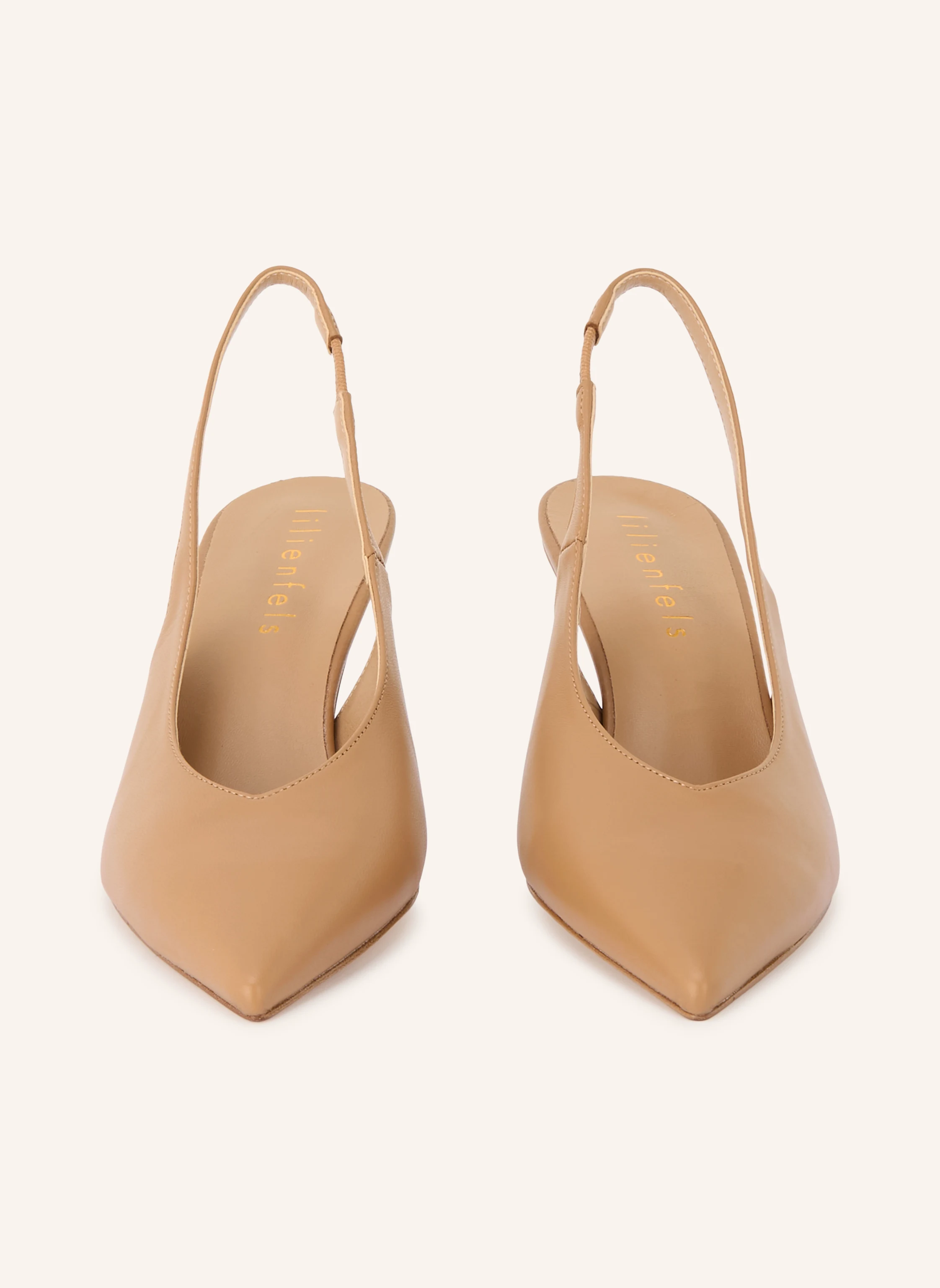 lilienfels Sling-back pumps: LIGHT BROWN