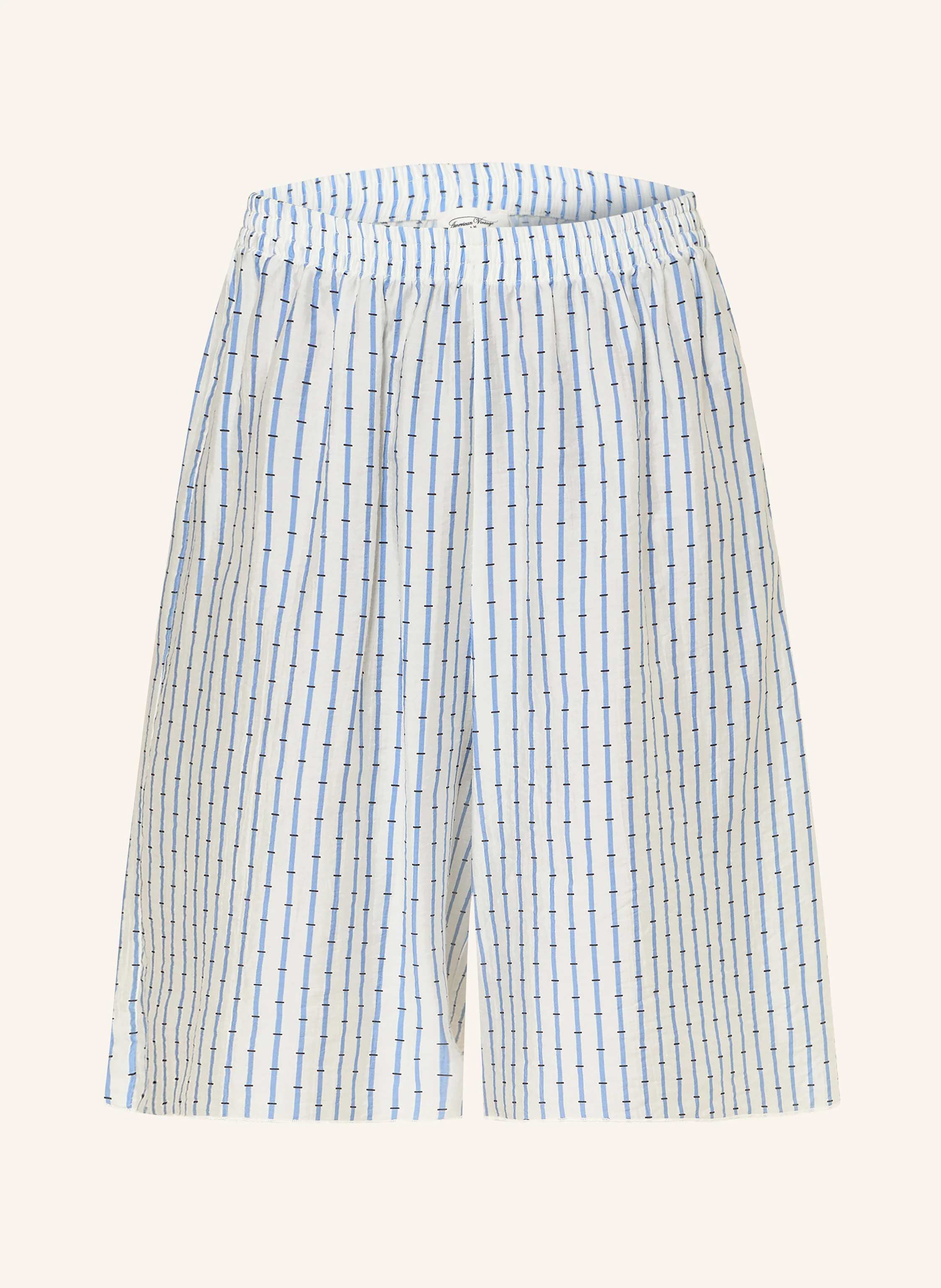 American Vintage Shorts ZIVOW in blau / ecru / schwarz