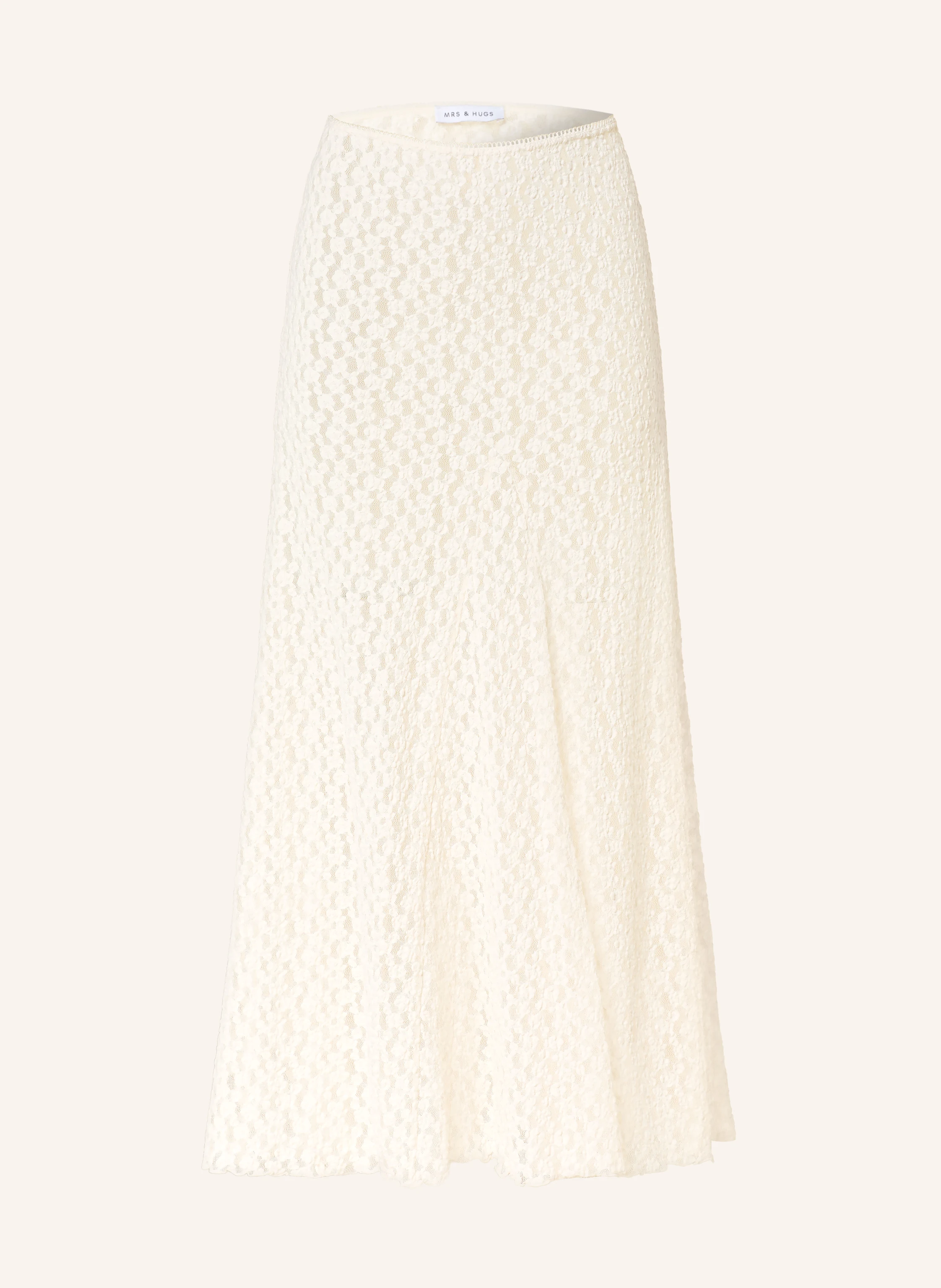 MRS & HUGS Lace skirt: CREAM