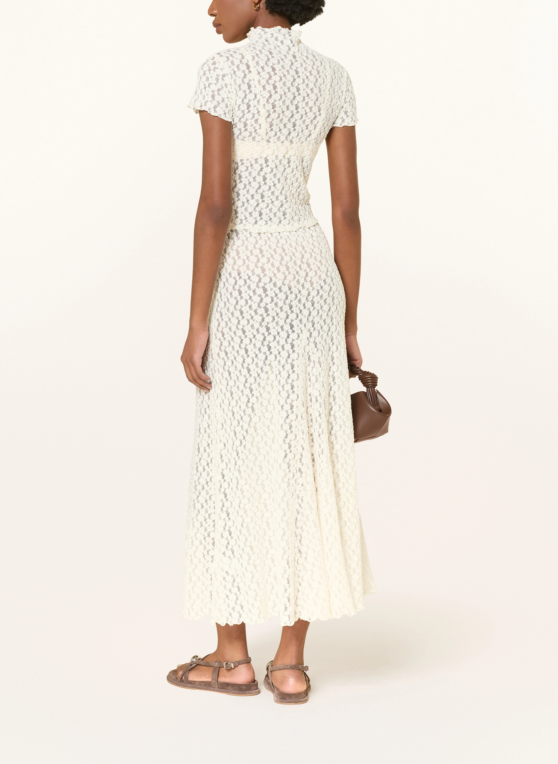 MRS & HUGS Lace skirt: CREAM