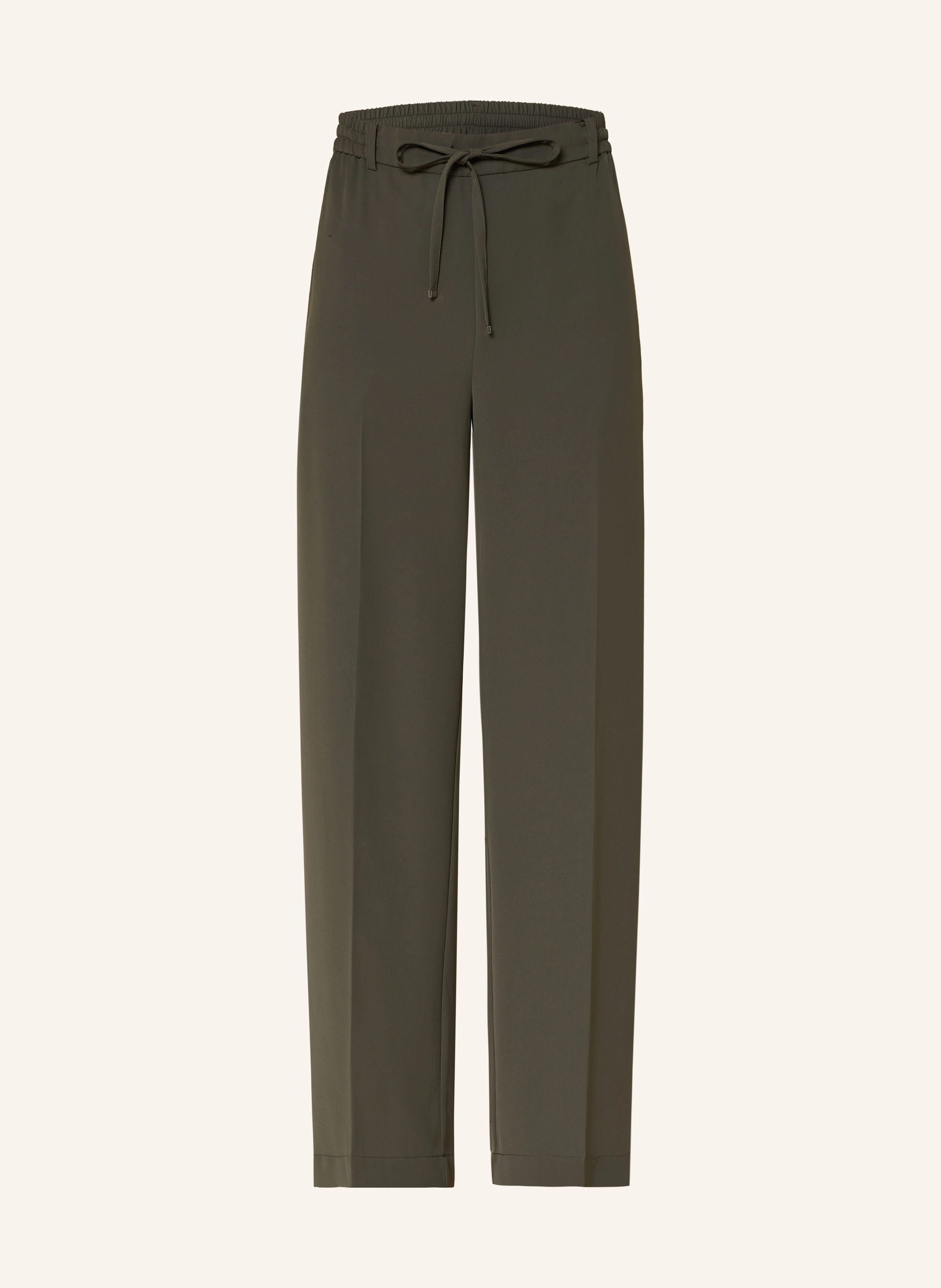 someday Pantaloni din marl CEVIL EASE: VERDE ÎNCHIS