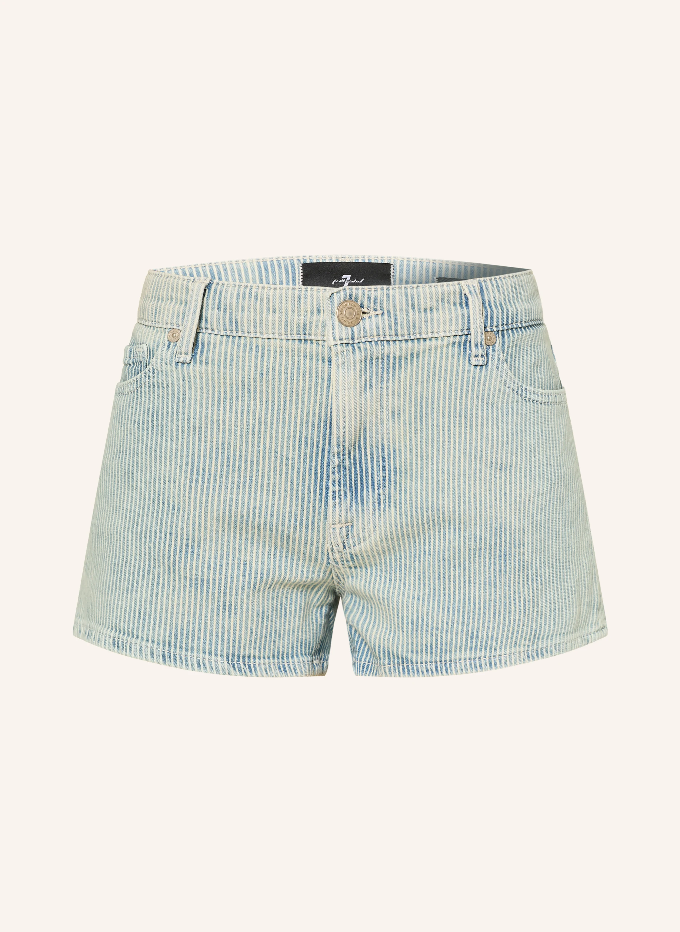 7 for all mankind Denim shorts: 3O4 STRIPES