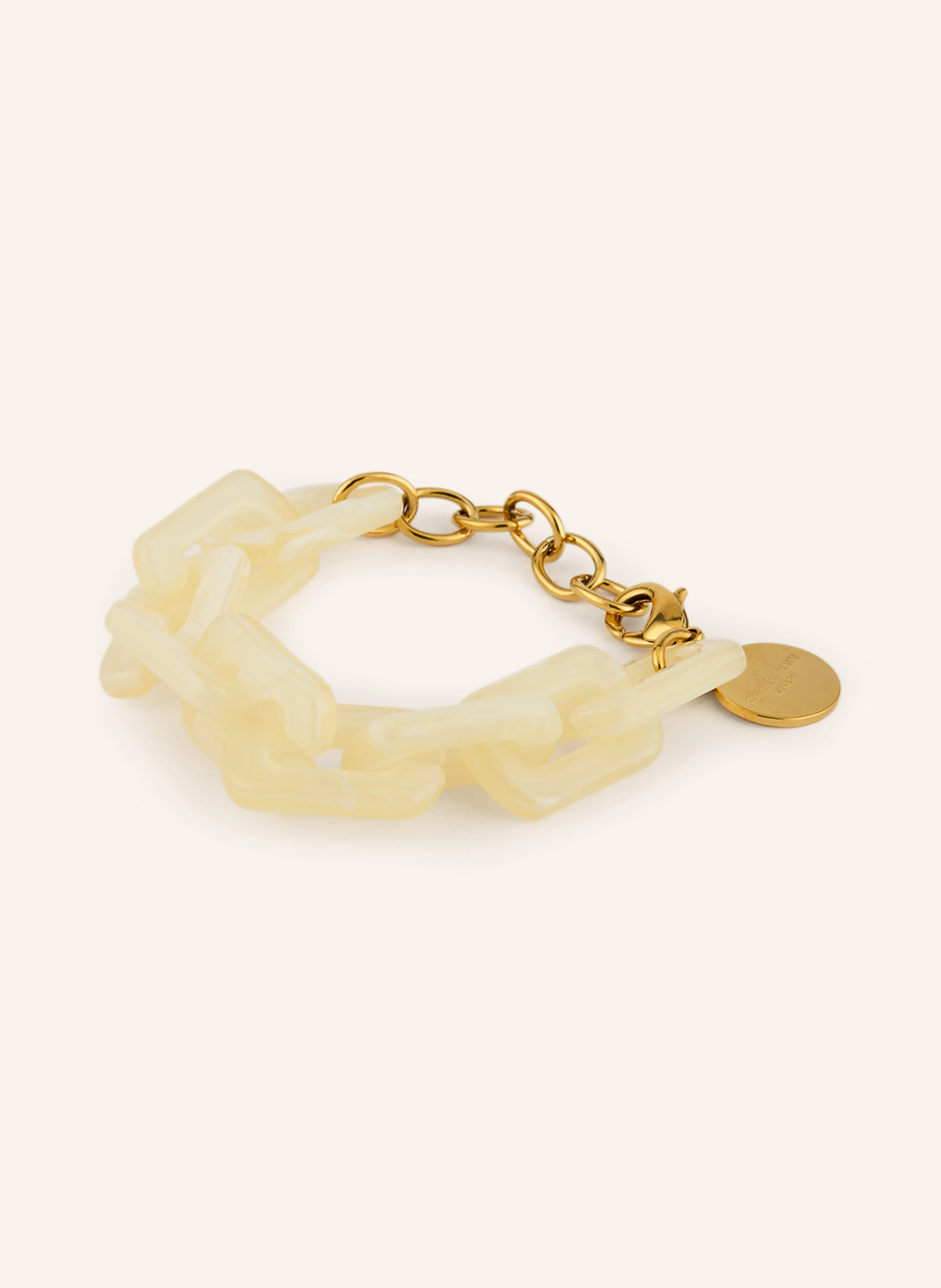 CHEEKY CHAIN MUNICH KELLY Bracelet: CREAM / GOLD