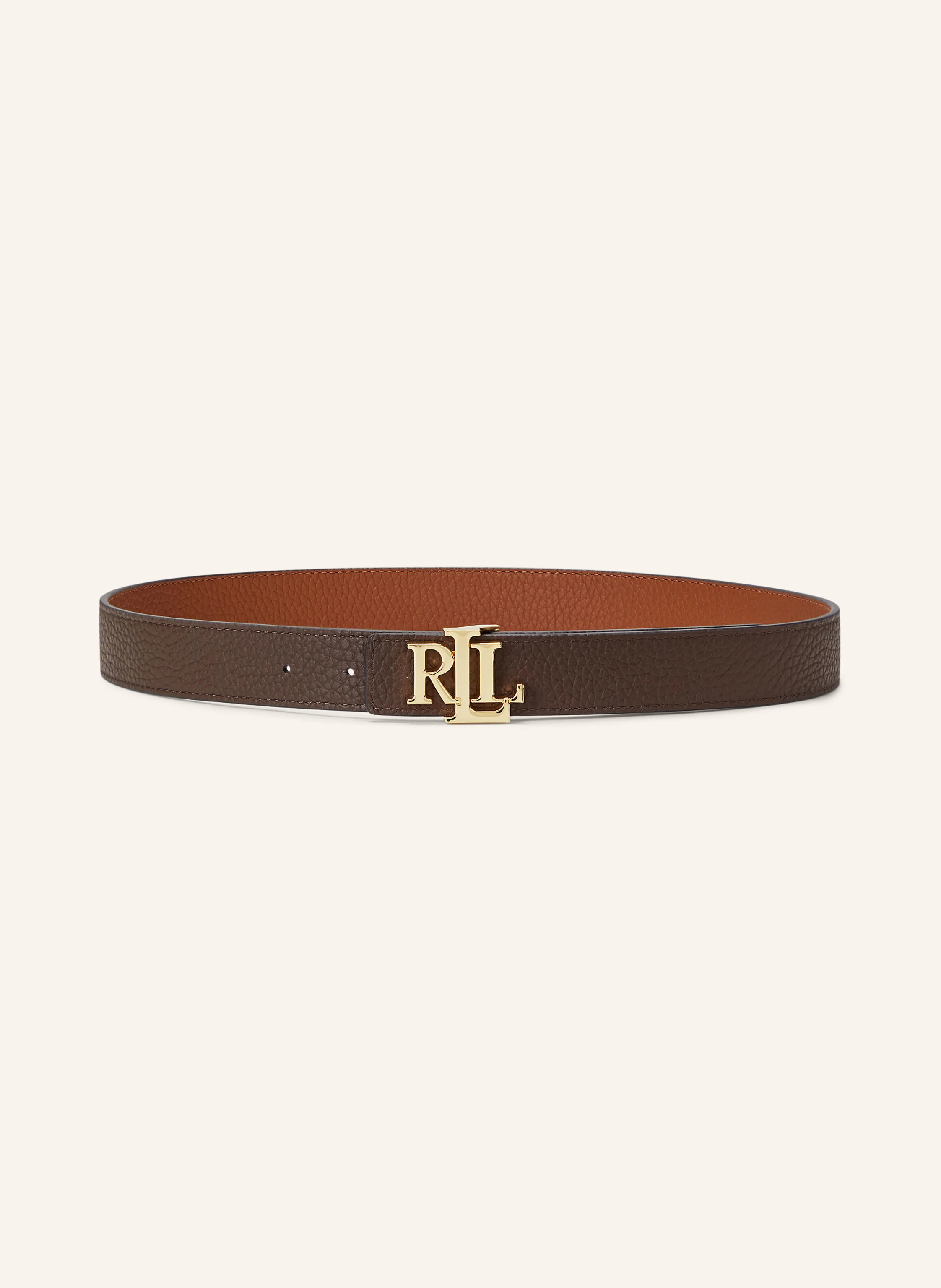 LAUREN RALPH LAUREN Curea din piele reversibilă: MARO / MARO DESCHIS