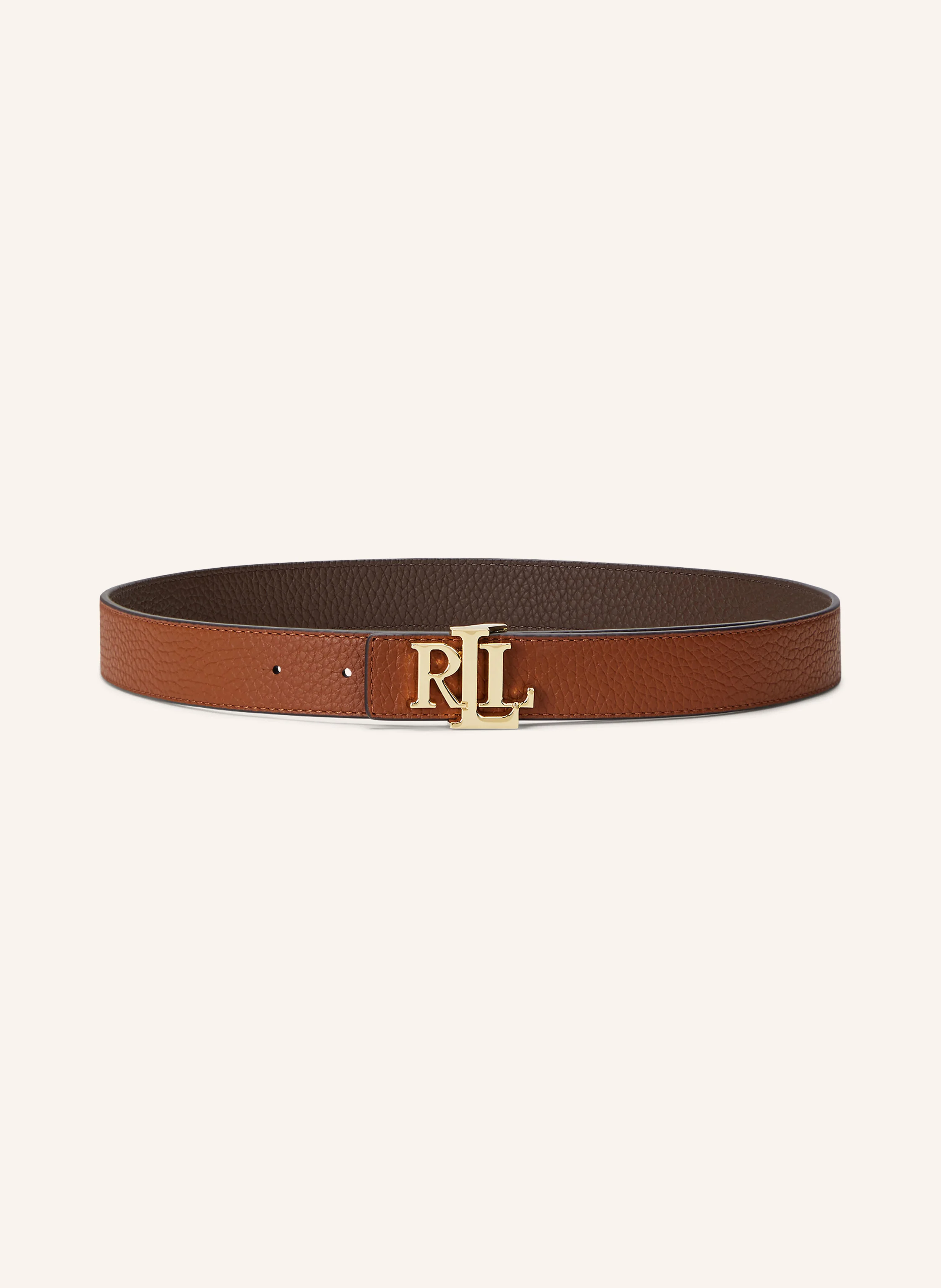 LAUREN RALPH LAUREN Curea din piele reversibilă: MARO / MARO DESCHIS