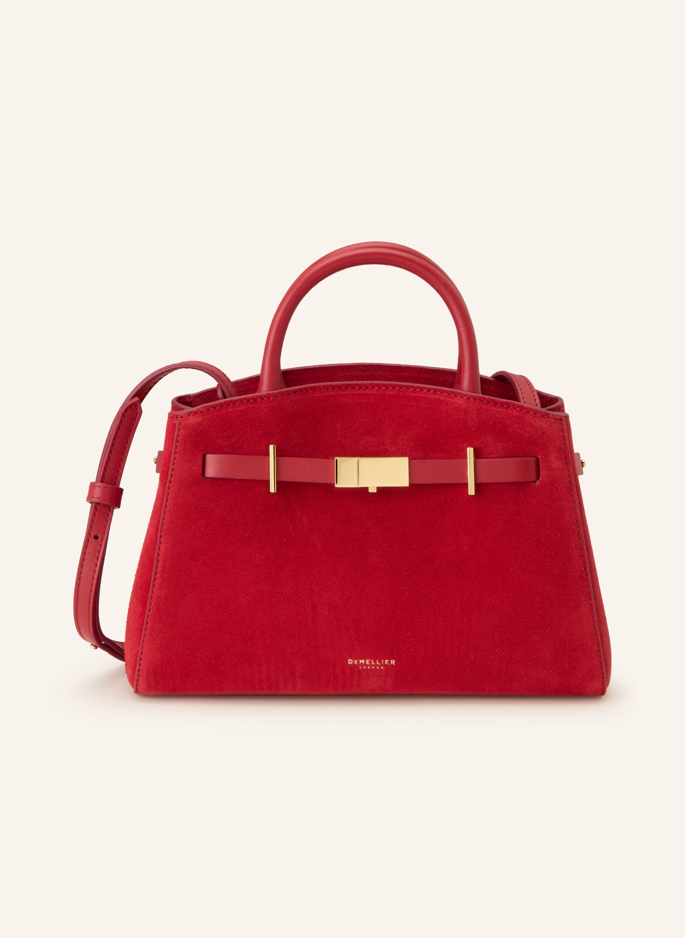DEMELLIER THE SMALL HUDSON handbag in red