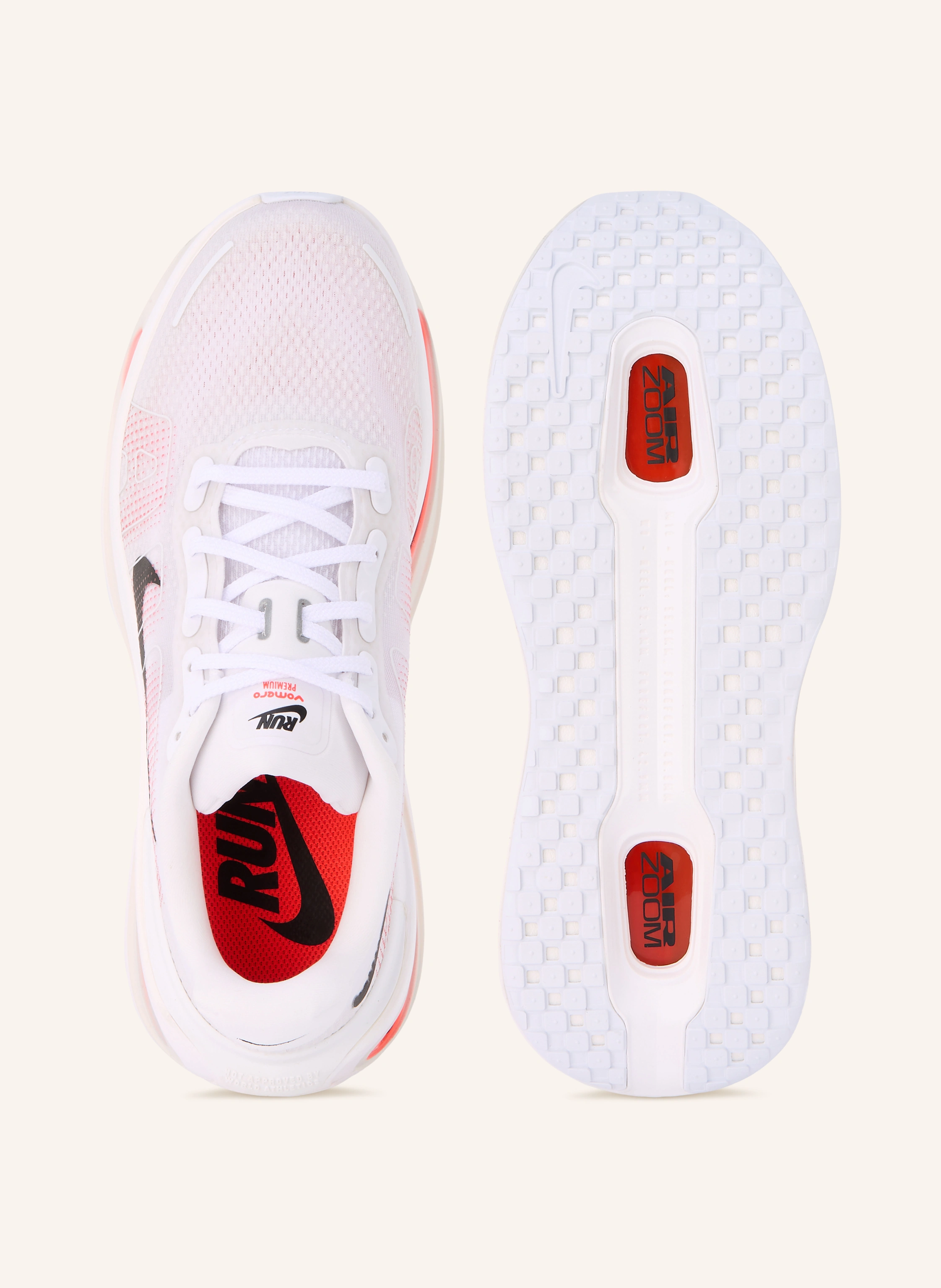 Nike Buty do biegania VOMERO PREMIUM: BIAŁY / JASKRAWY CZERWONY / CZARNY