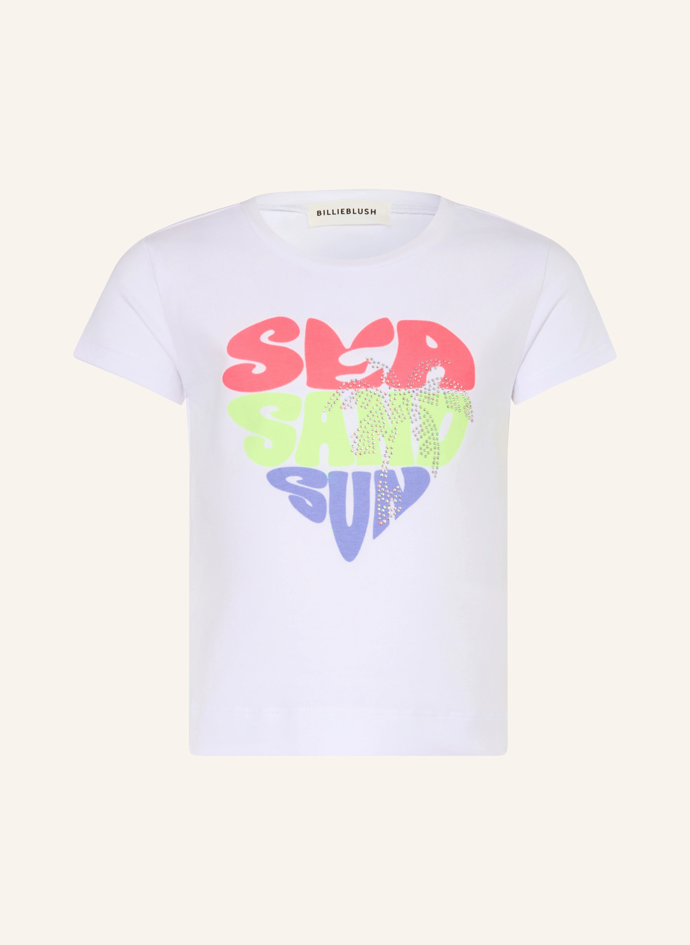 Billieblush T-shirt with rhinestones: WHITE