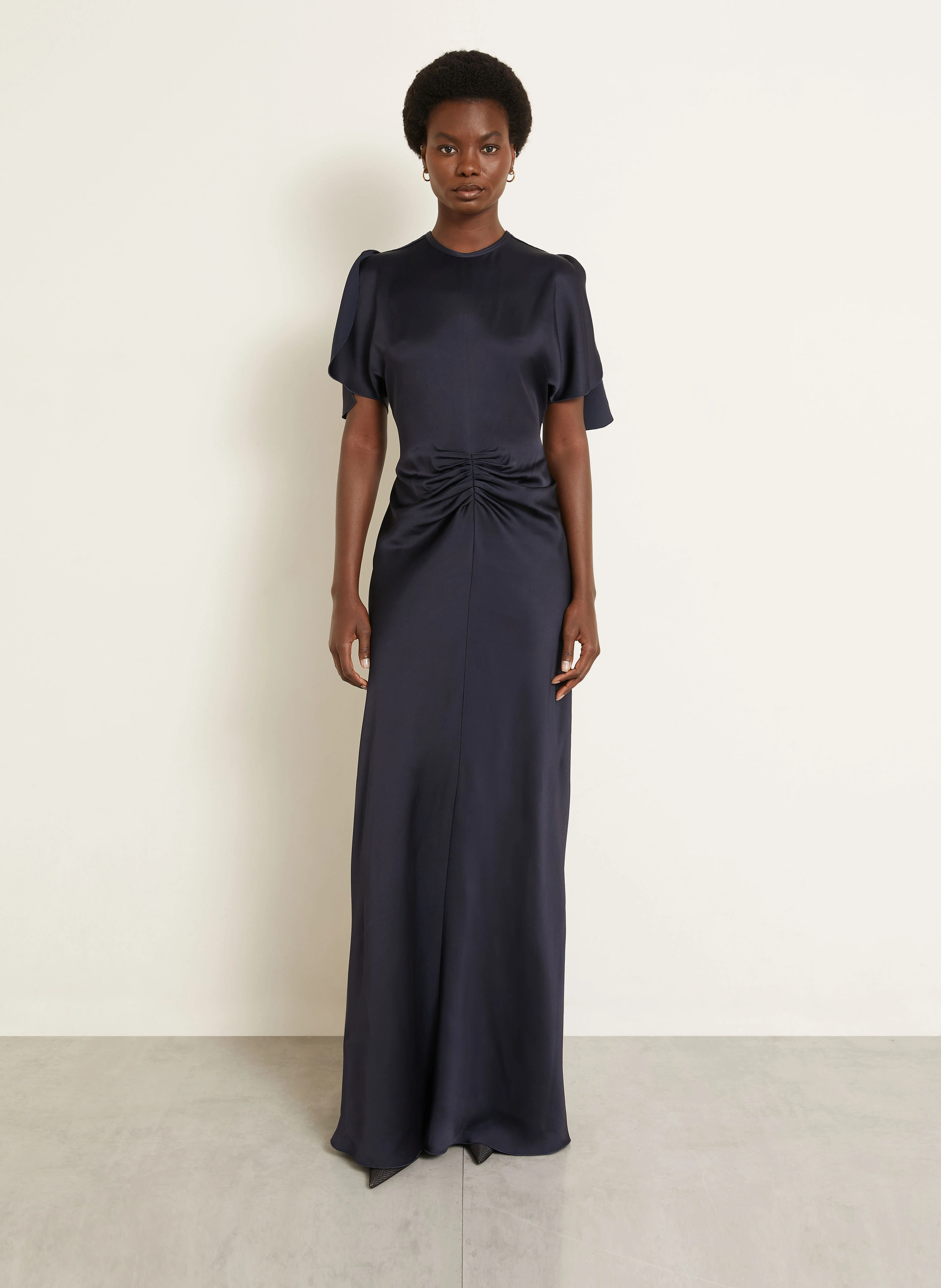 VICTORIA BECKHAM evening gown in dark blue