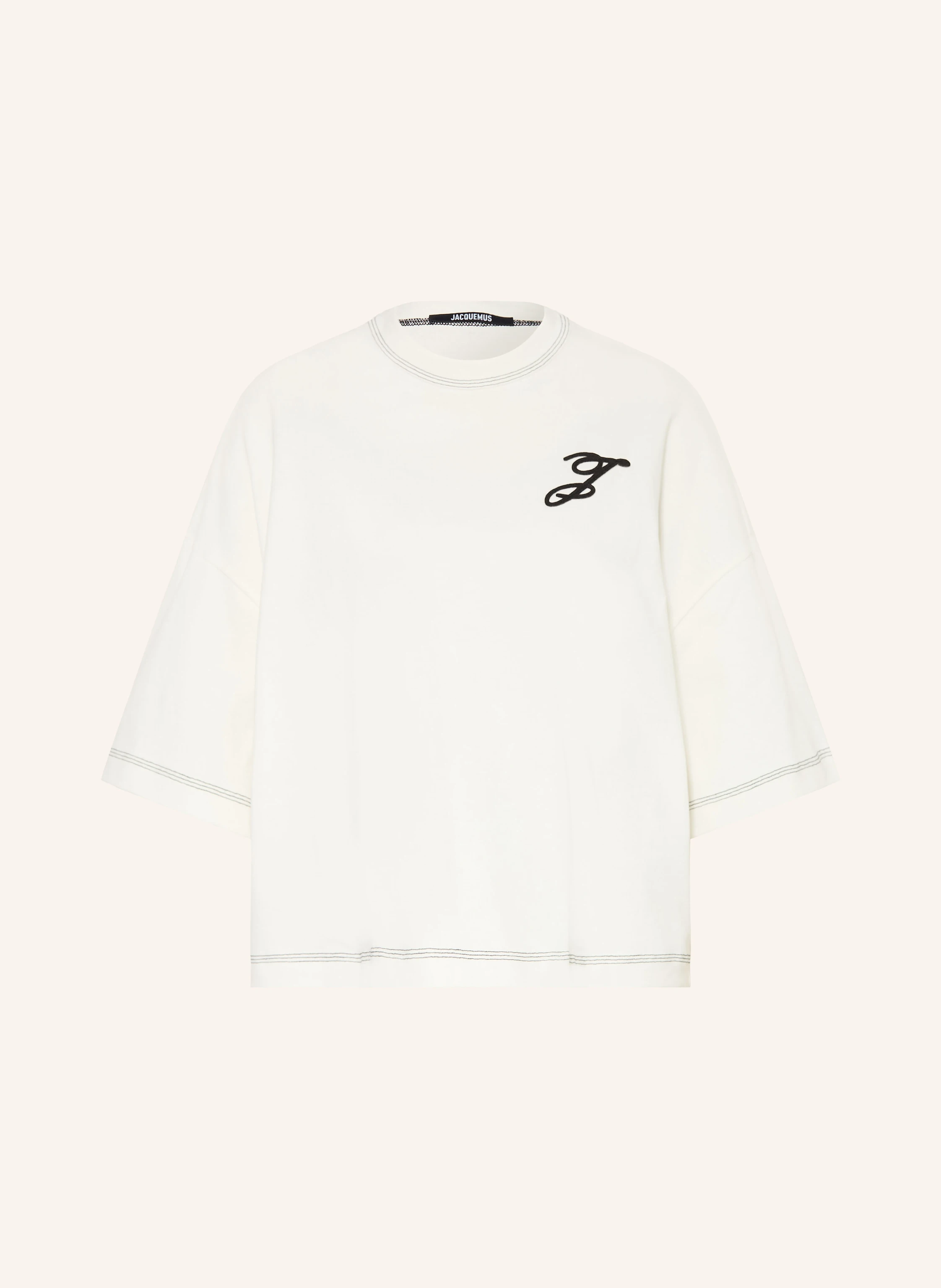 JACQUEMUS LETRO T-shirt in white