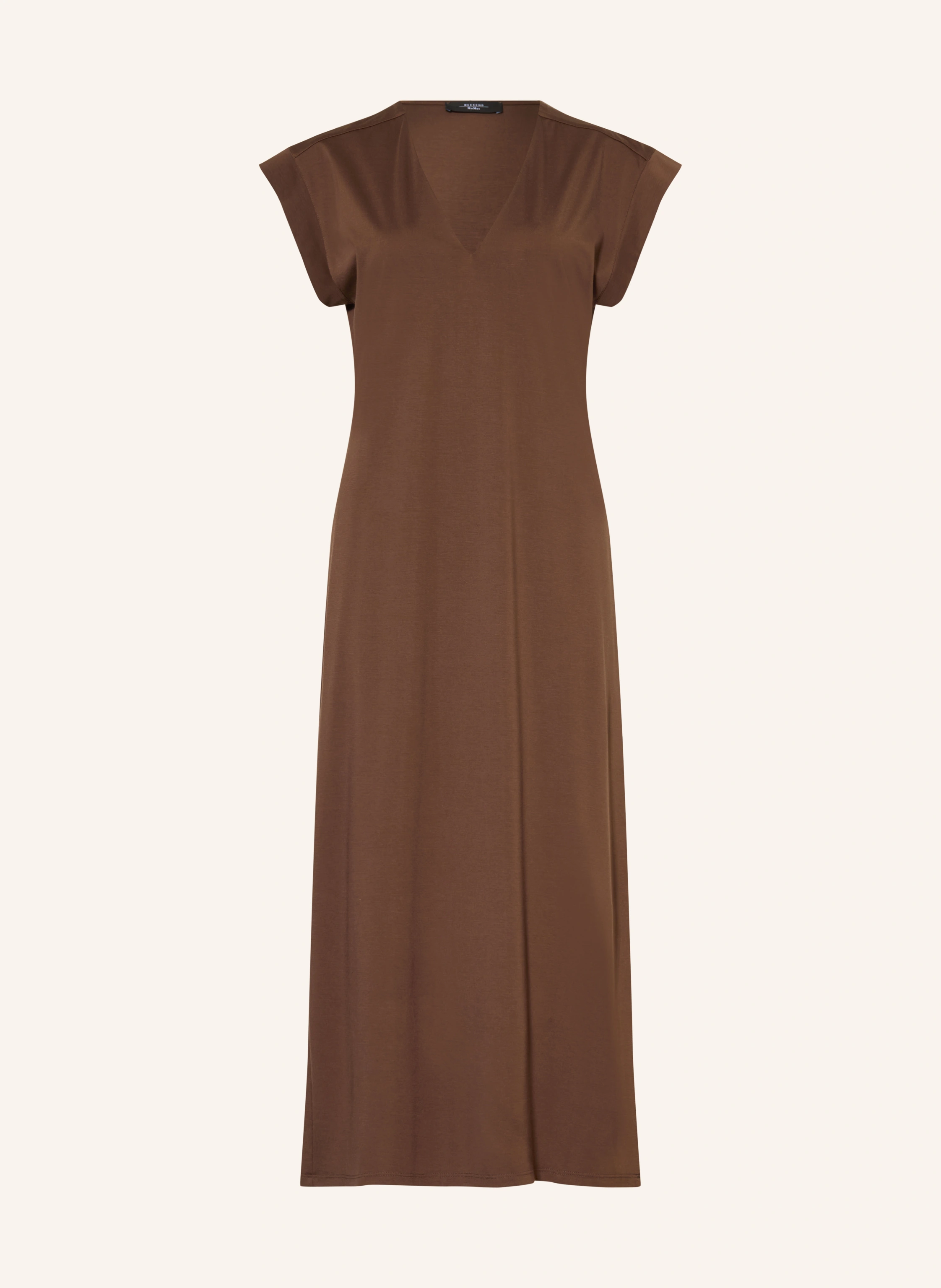 max brown dress Brown Maxi Dress With Belt