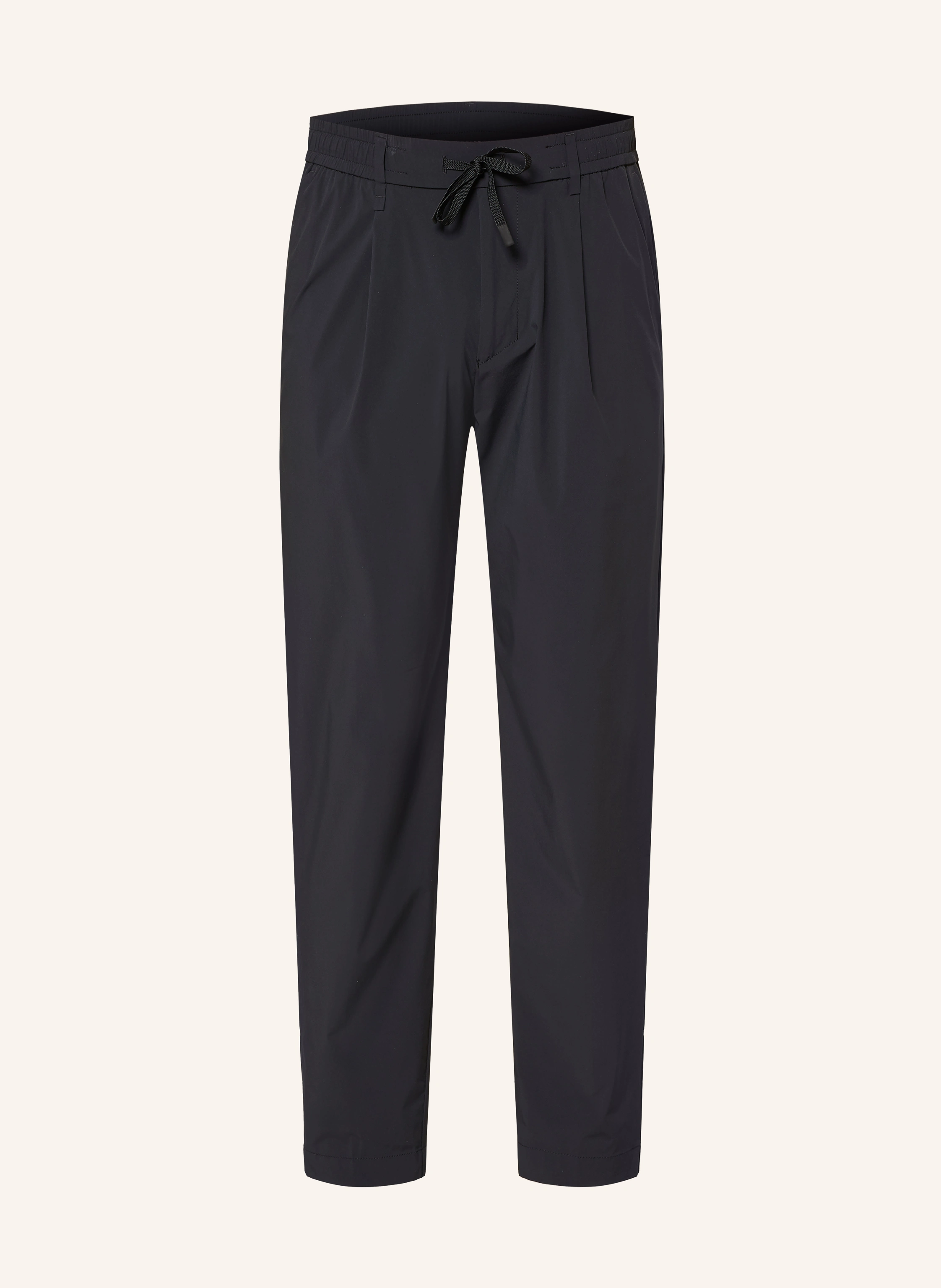 BOSS Pantaloni de golf CONVERT-PLEAT Tapered Fit: NEGRU