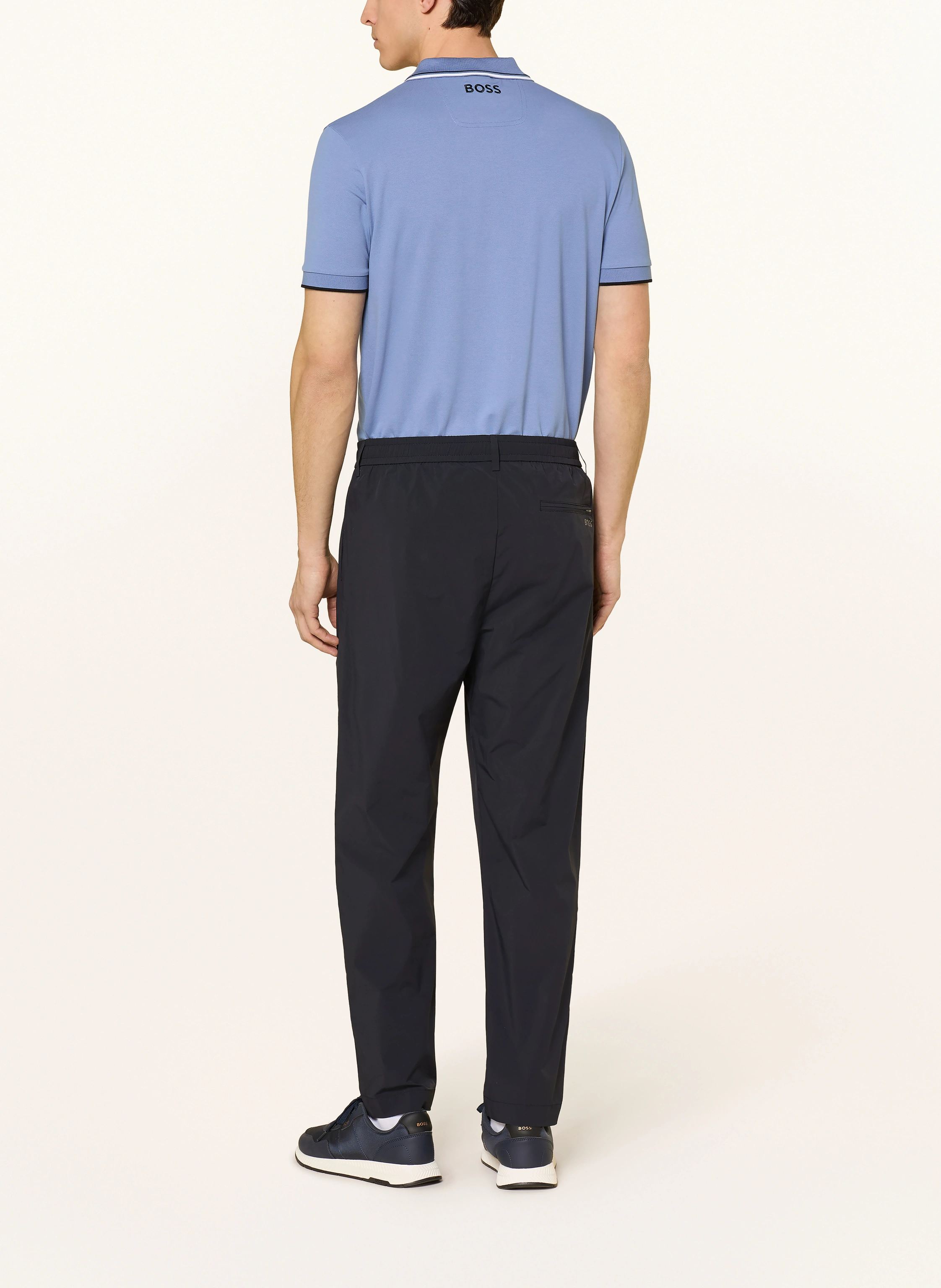 BOSS Pantaloni de golf CONVERT-PLEAT Tapered Fit: NEGRU