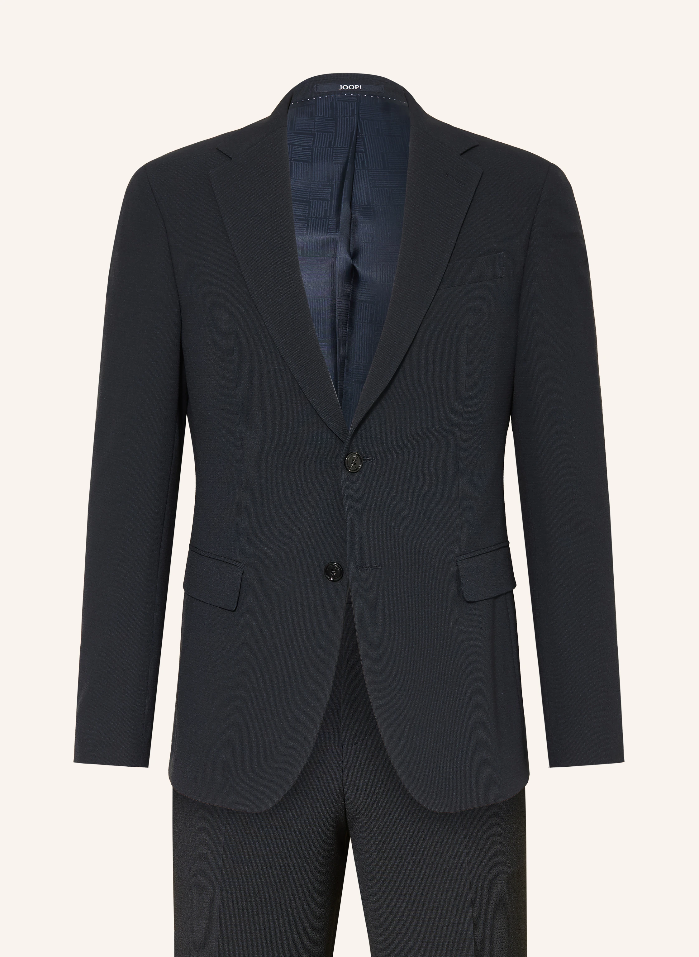 JOOP! HODGE-RIVER-jakkesæt, slim fit: MØRKEBLÅ