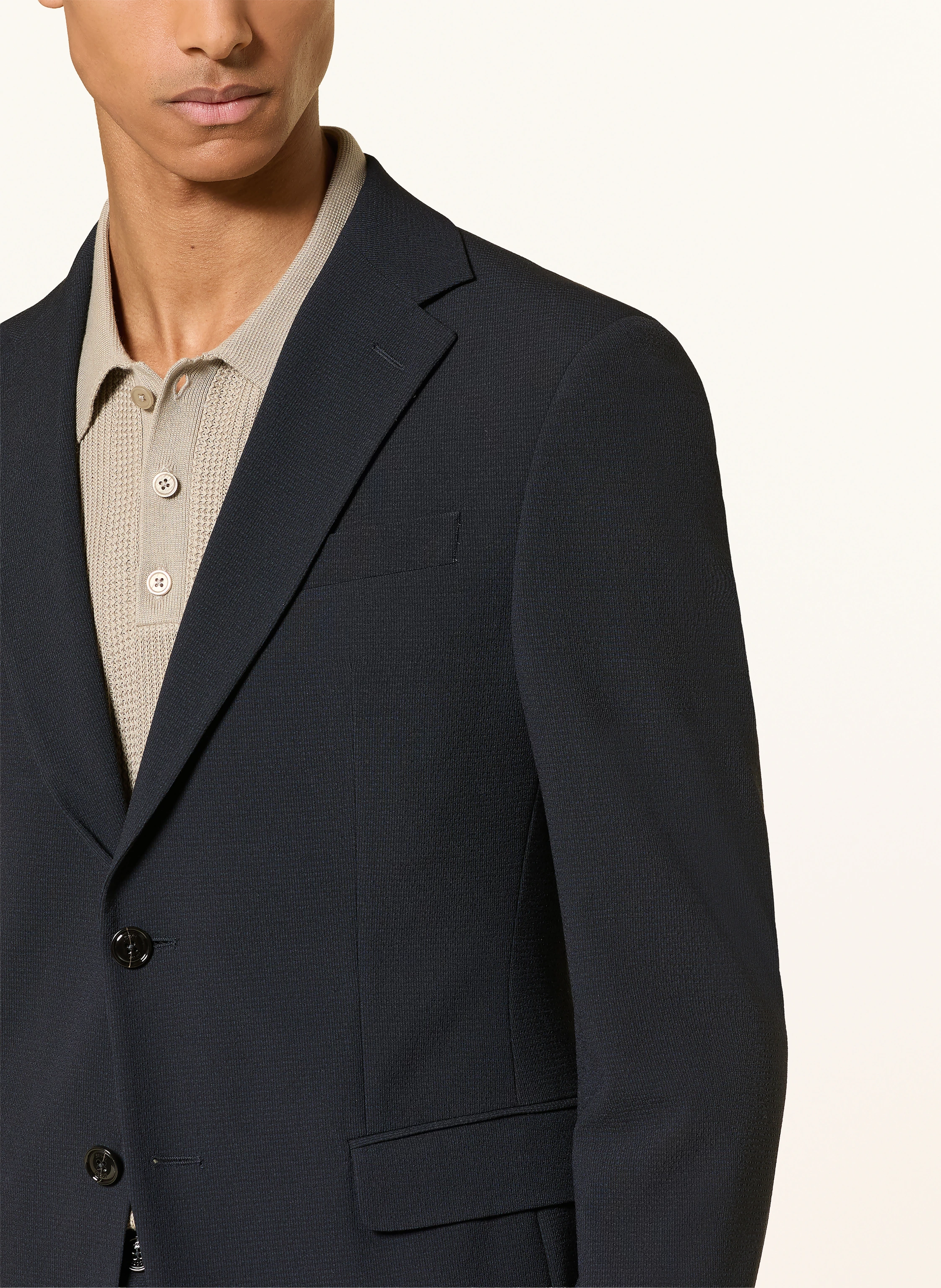 JOOP! HODGE-RIVER-jakkesæt, slim fit: MØRKEBLÅ