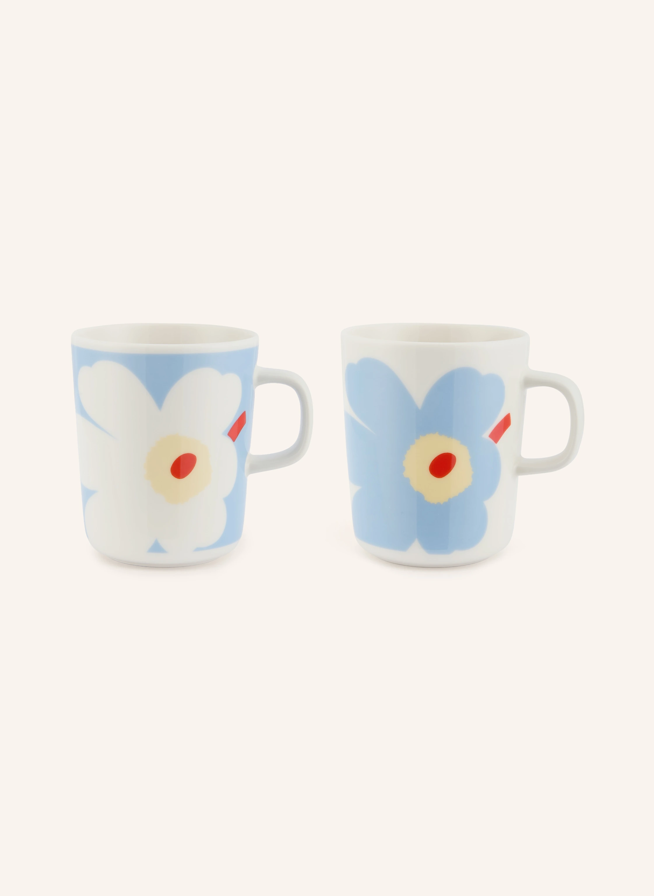 marimekko Set of 2 OIVA/JUHLA Mugs Volume: 250 ml in white