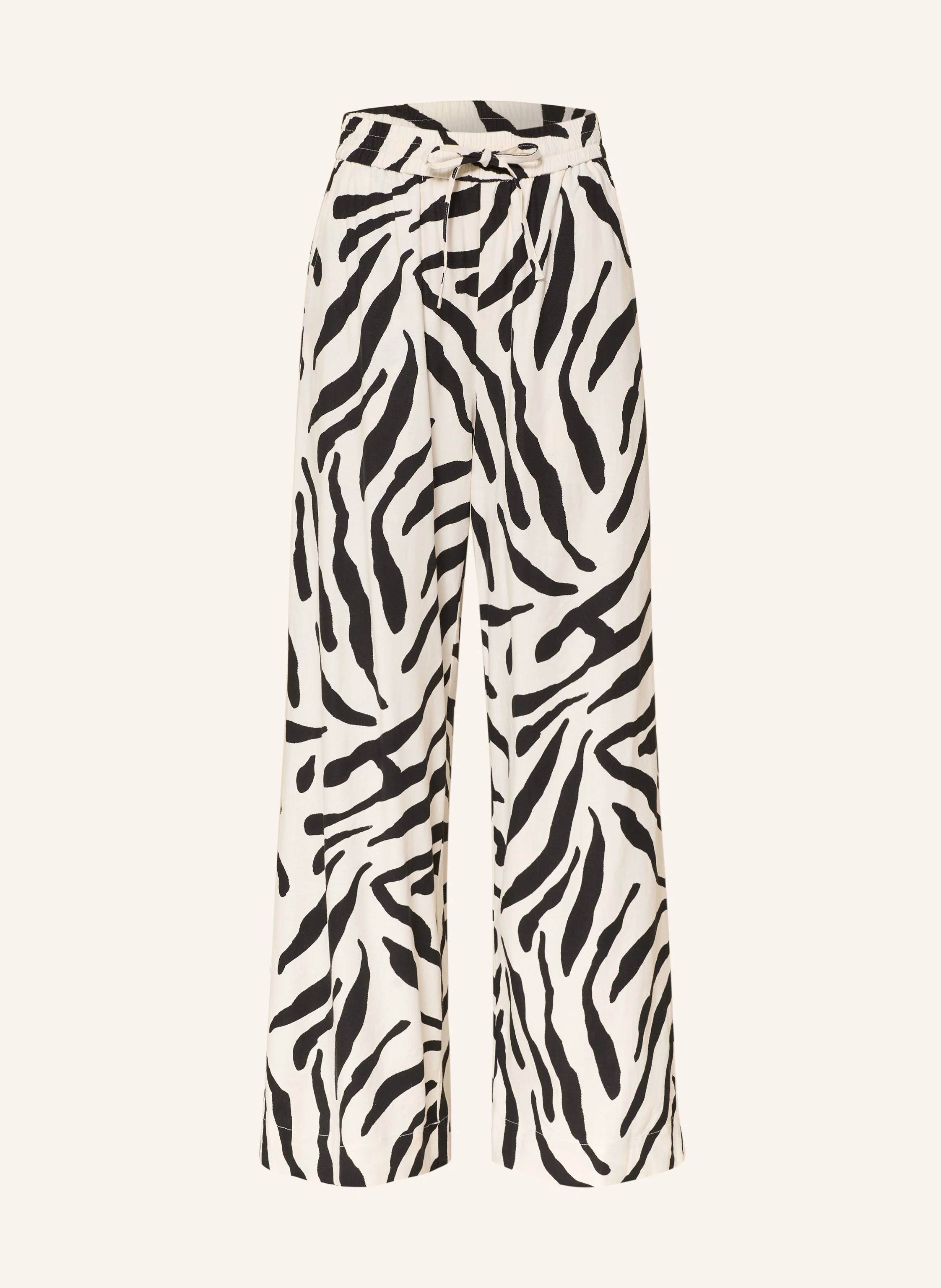GESTUZ Marlene Pants GZZEONA: BLACK / WHITE