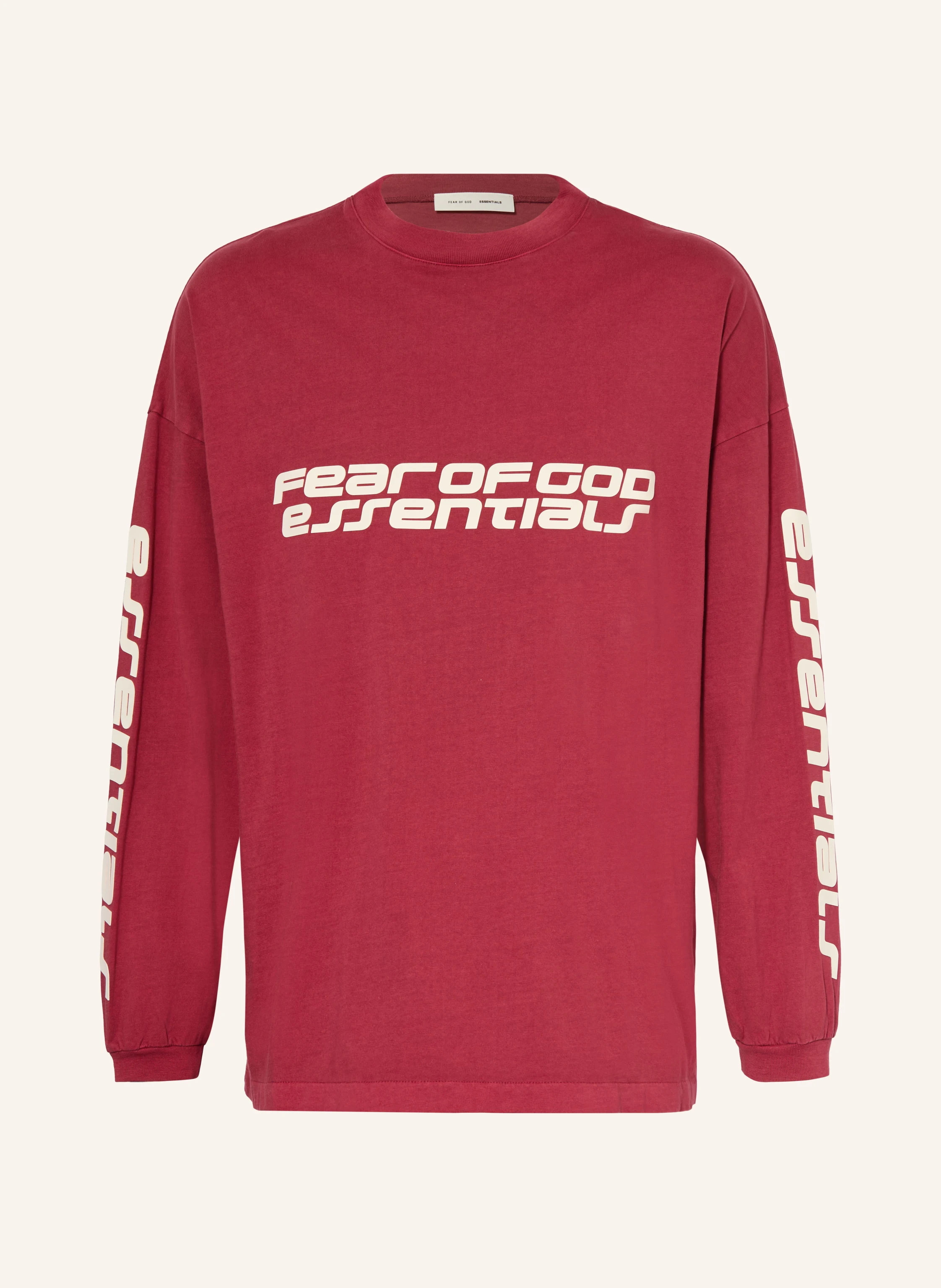 ESSENTIALS - FEAR OF GOD Long-sleeve shirt in dark red