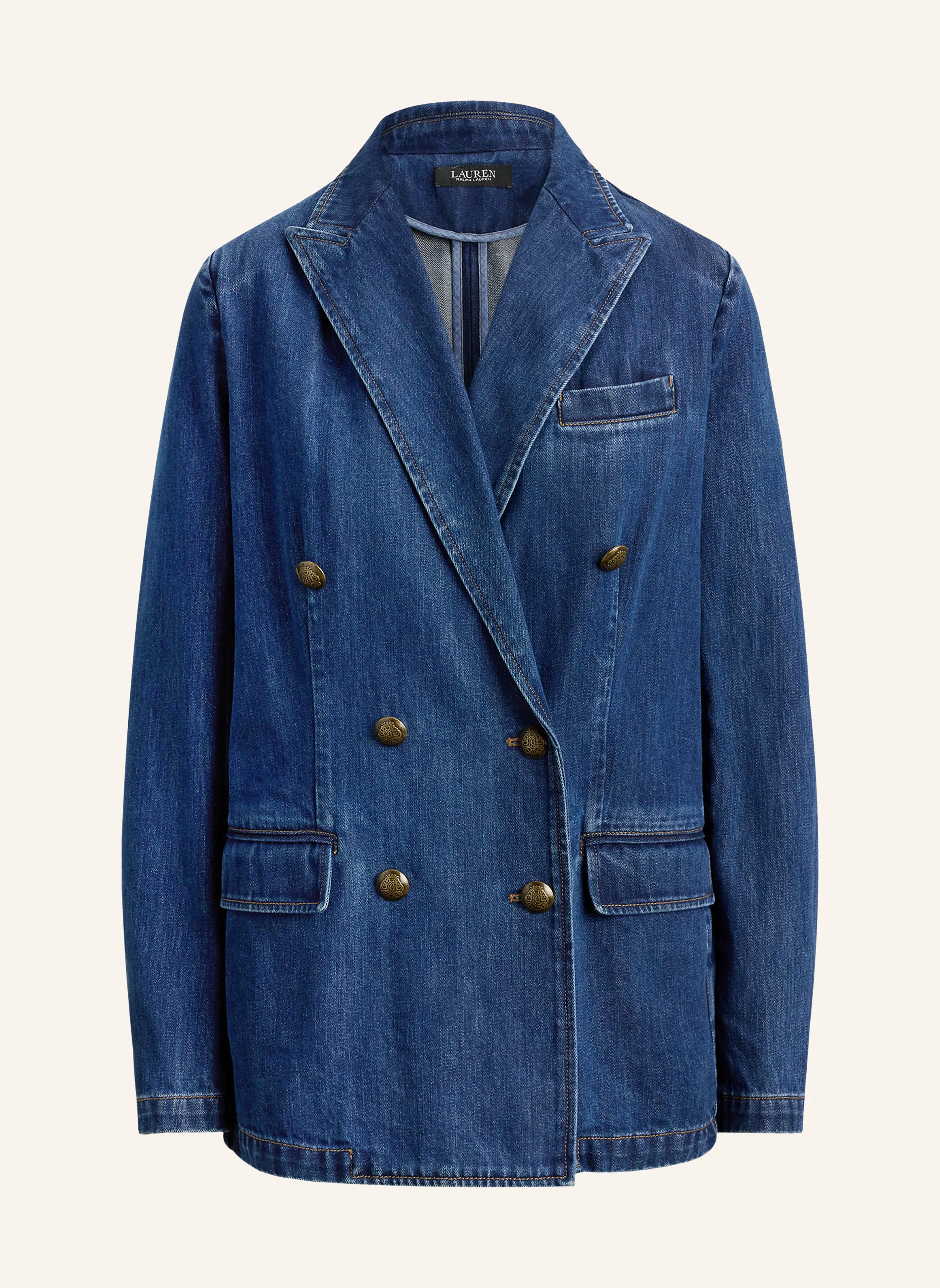 LAUREN RALPH LAUREN Denim blazer: DARK BLUE