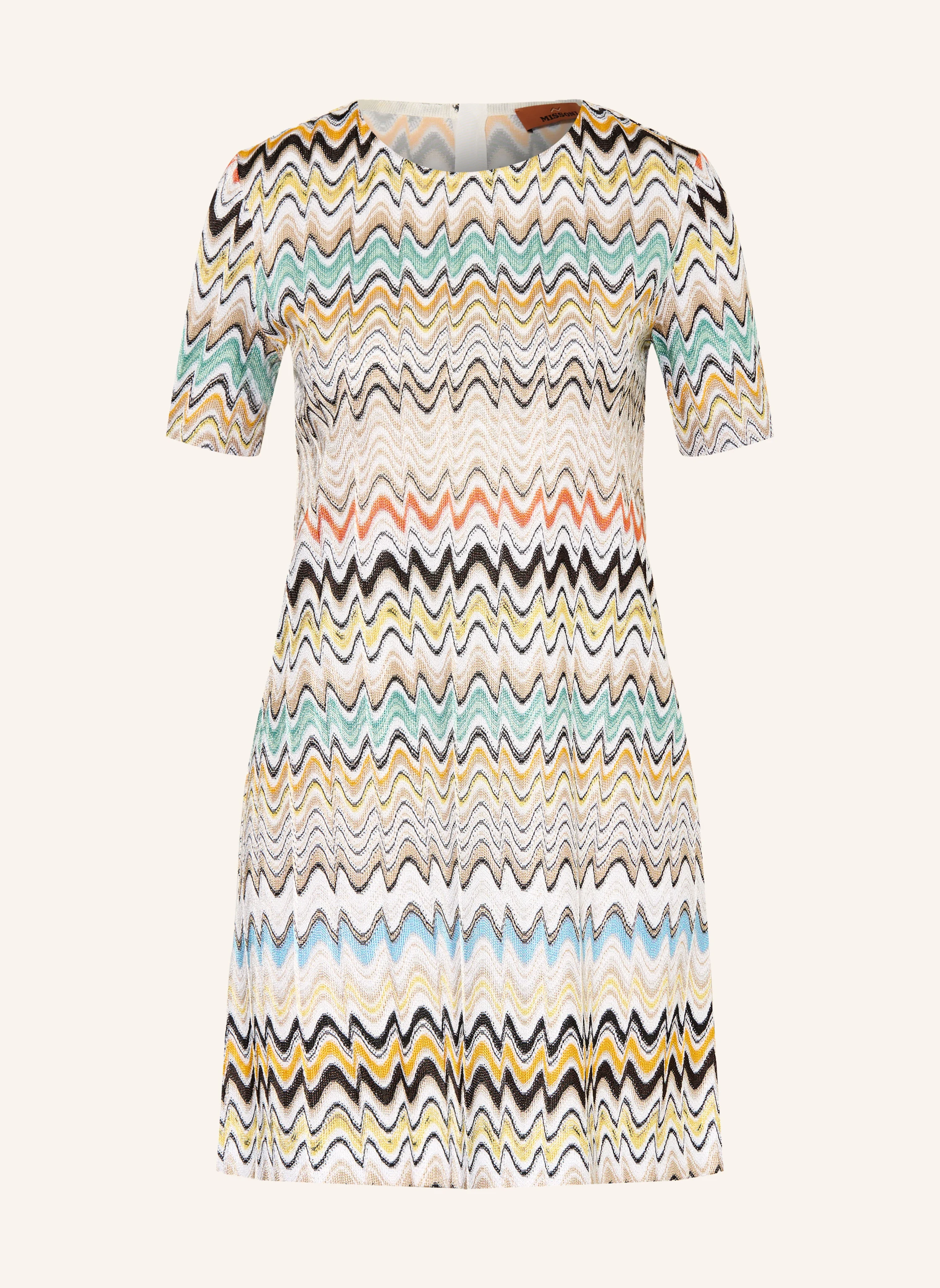 gold distressed knitted dress Sandra Gold Lurex Knit Dress
