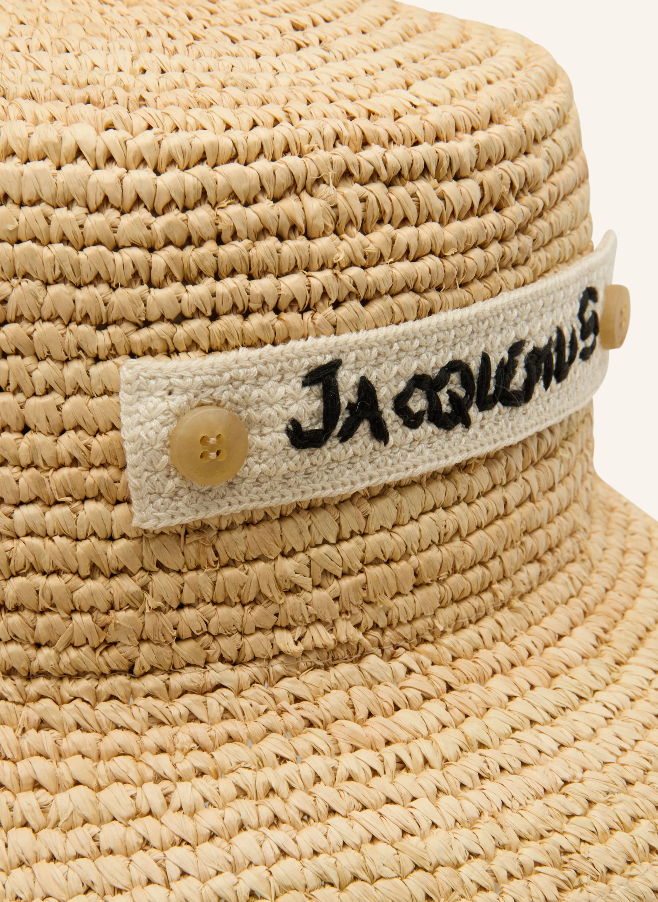 JACQUEMUS Straw hat LE BOB PLAGE in beige display picture 1