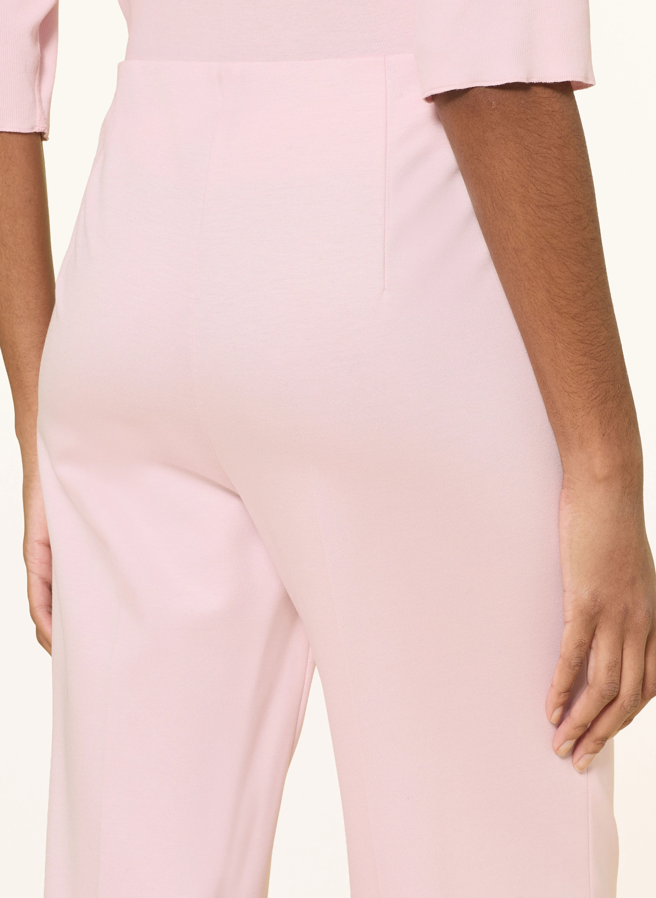 MARC CAIN WINDER jersey marl pants in 208 chalk pink