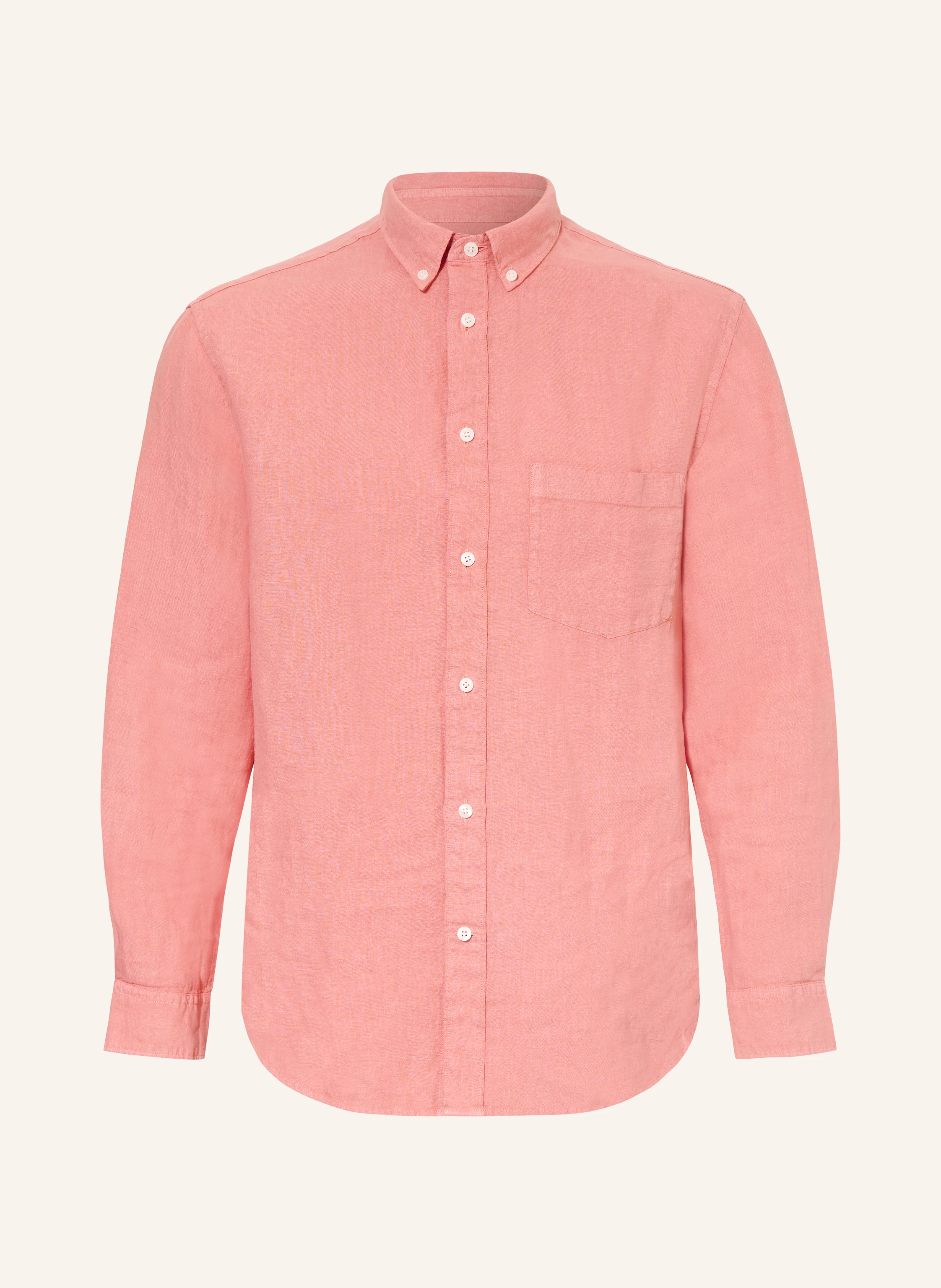 ARKET Linnedskjorte BALMAR Relaxed Fit: LYSERØD