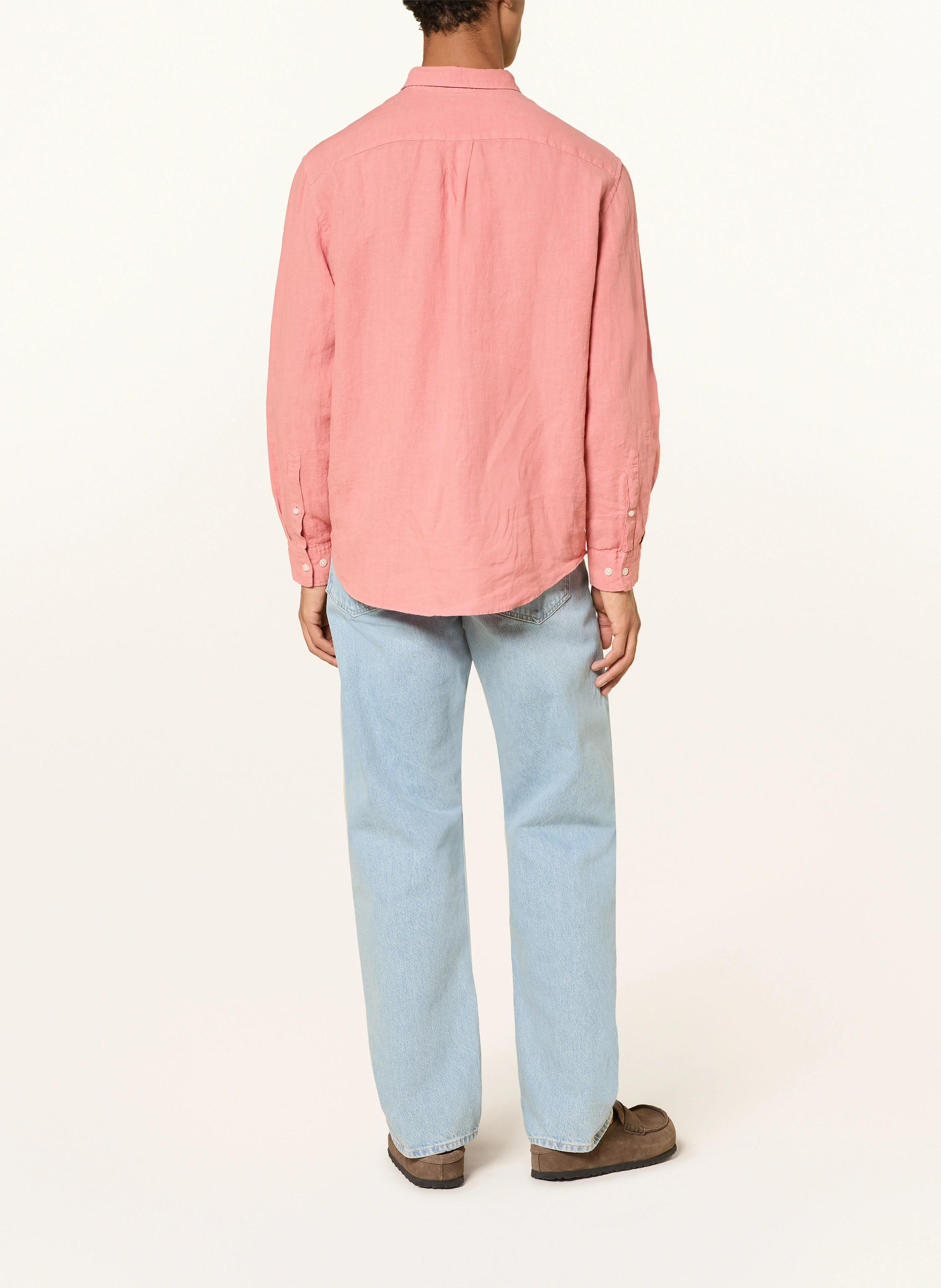 ARKET Linnedskjorte BALMAR Relaxed Fit: LYSERØD