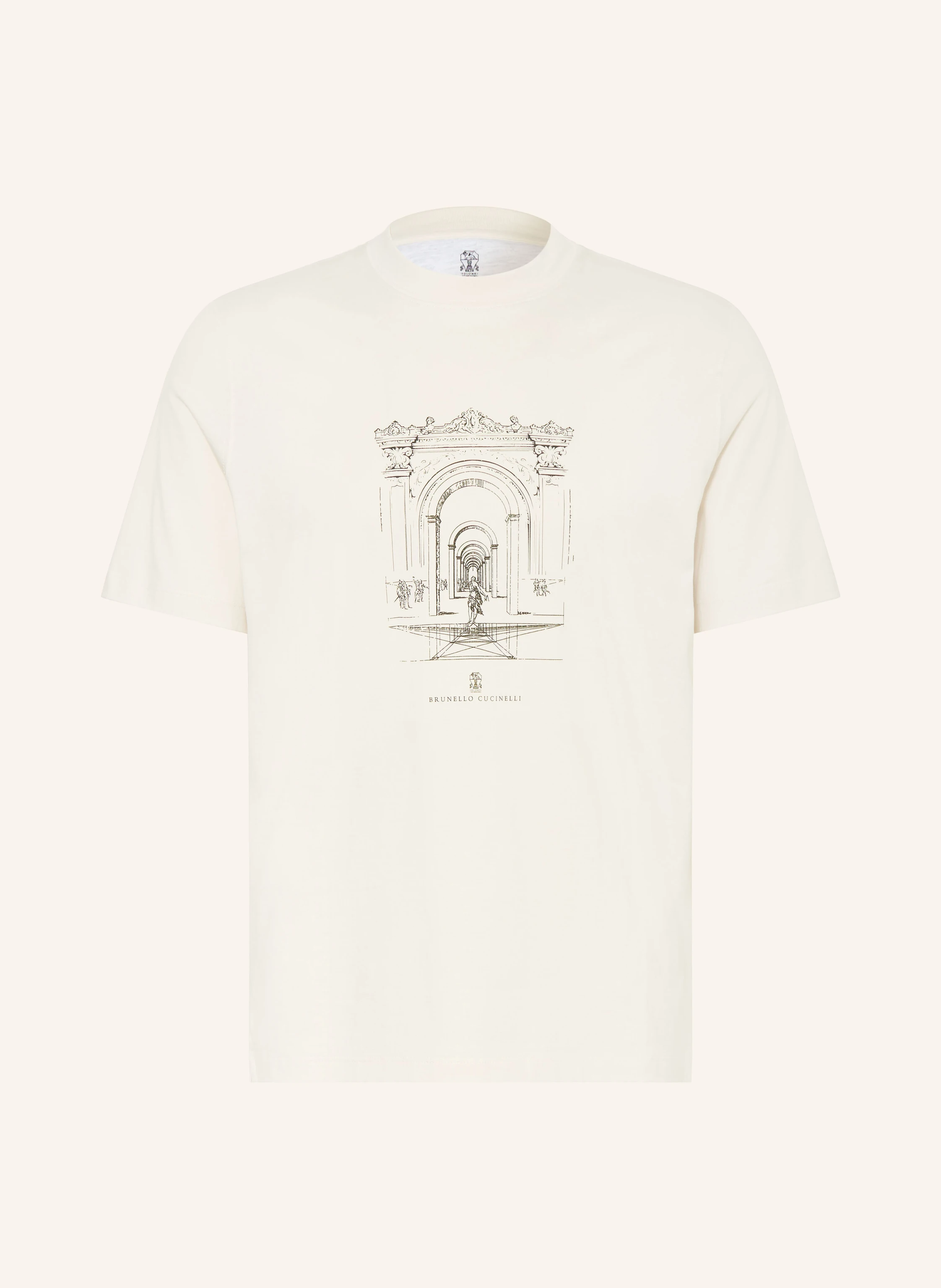 BRUNELLO CUCINELLI T-shirt in cream
