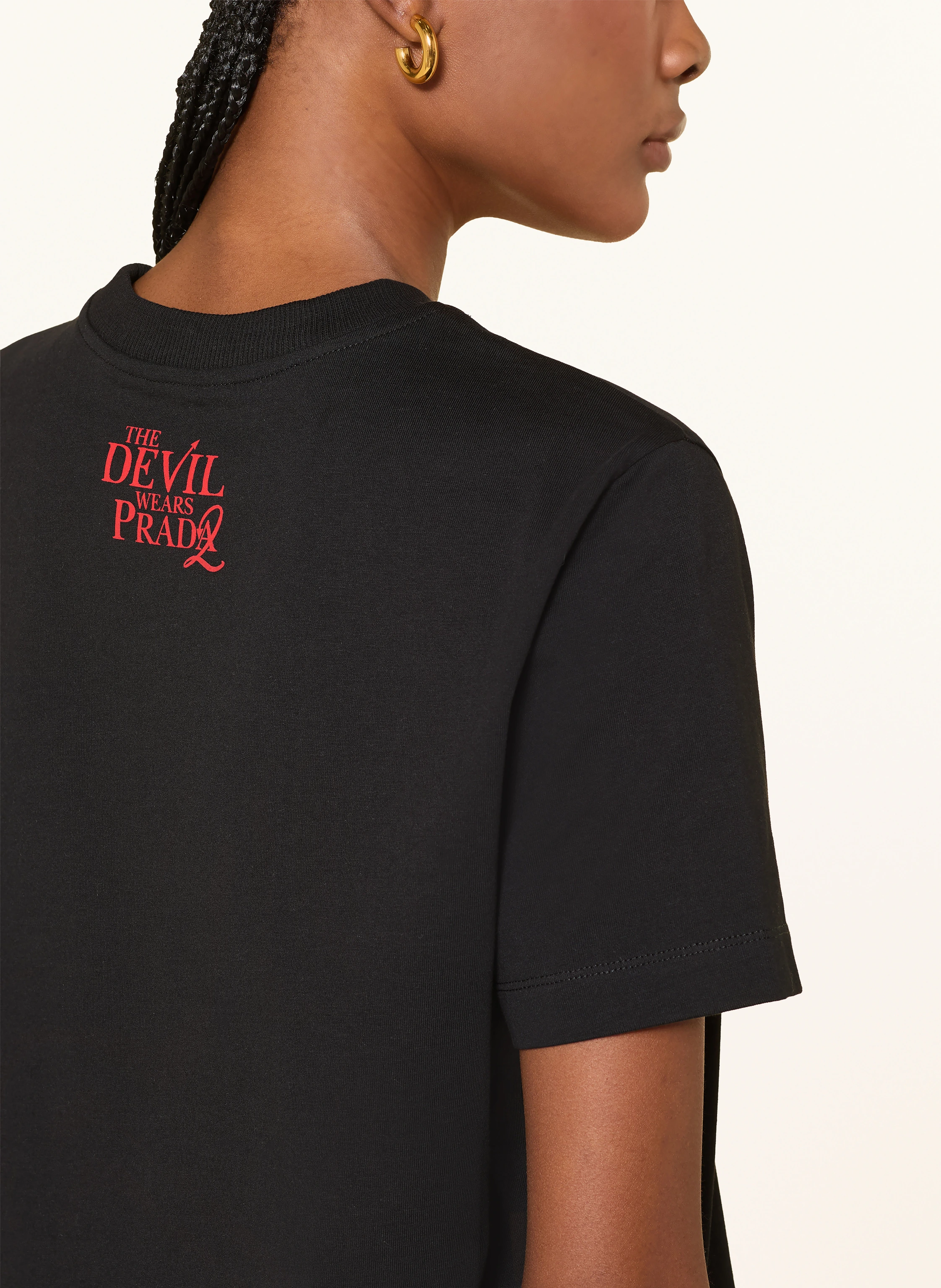 The Devil Wears Prada Tricou în negru / roșu