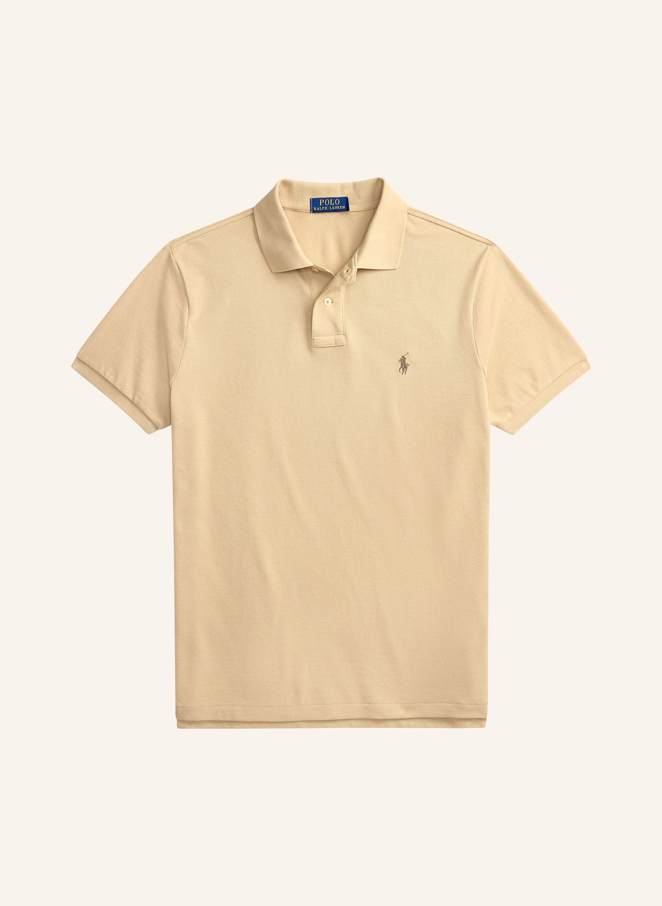 POLO RALPH LAUREN Pikétröja Custom Slim Fit: KAMEL