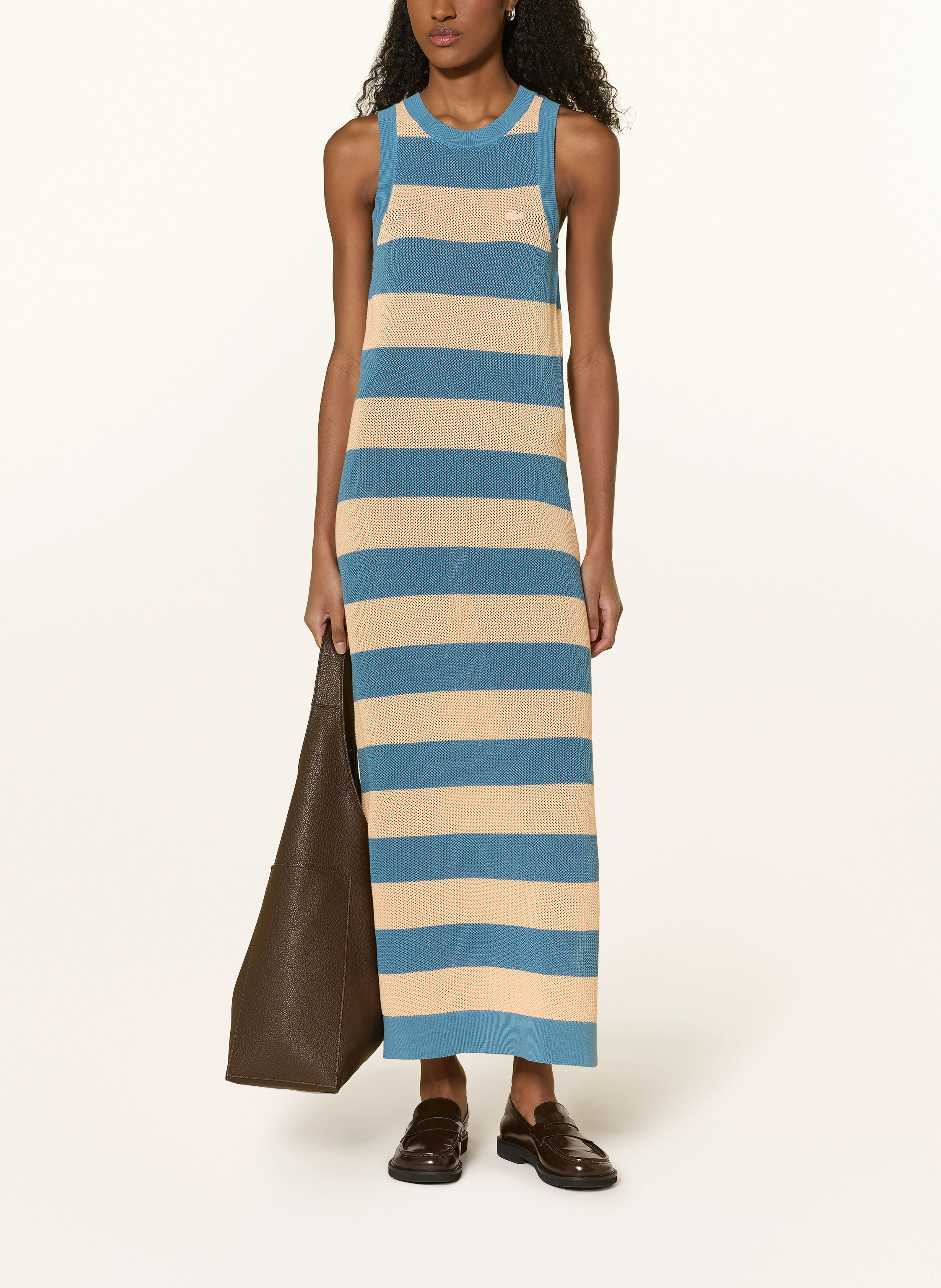 blue striped lacoste dress Lacoste Striped Pique Dress  Club de Mode