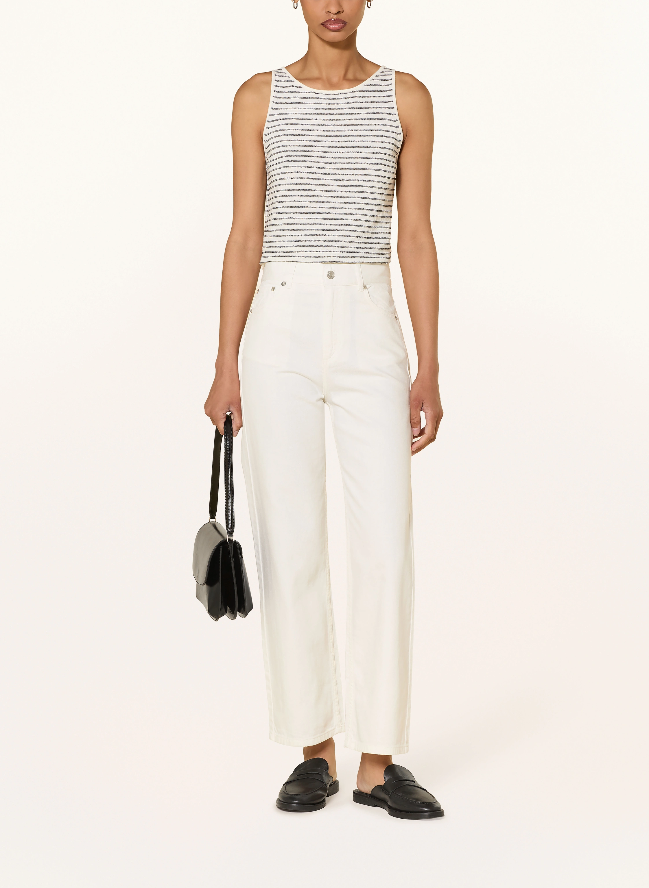 InWear Knit Top NOLAIW: WHITE / BLACK