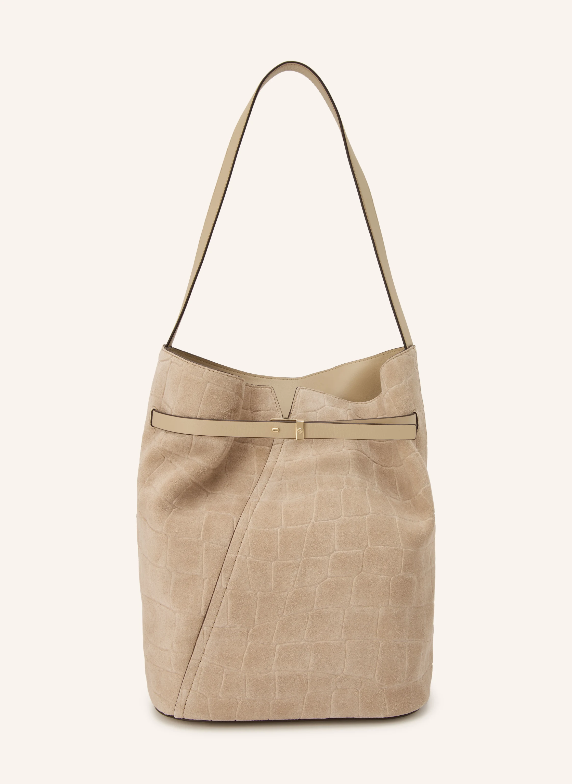 BOSS REVERS BUCK Shoulder Bag: BEIGE