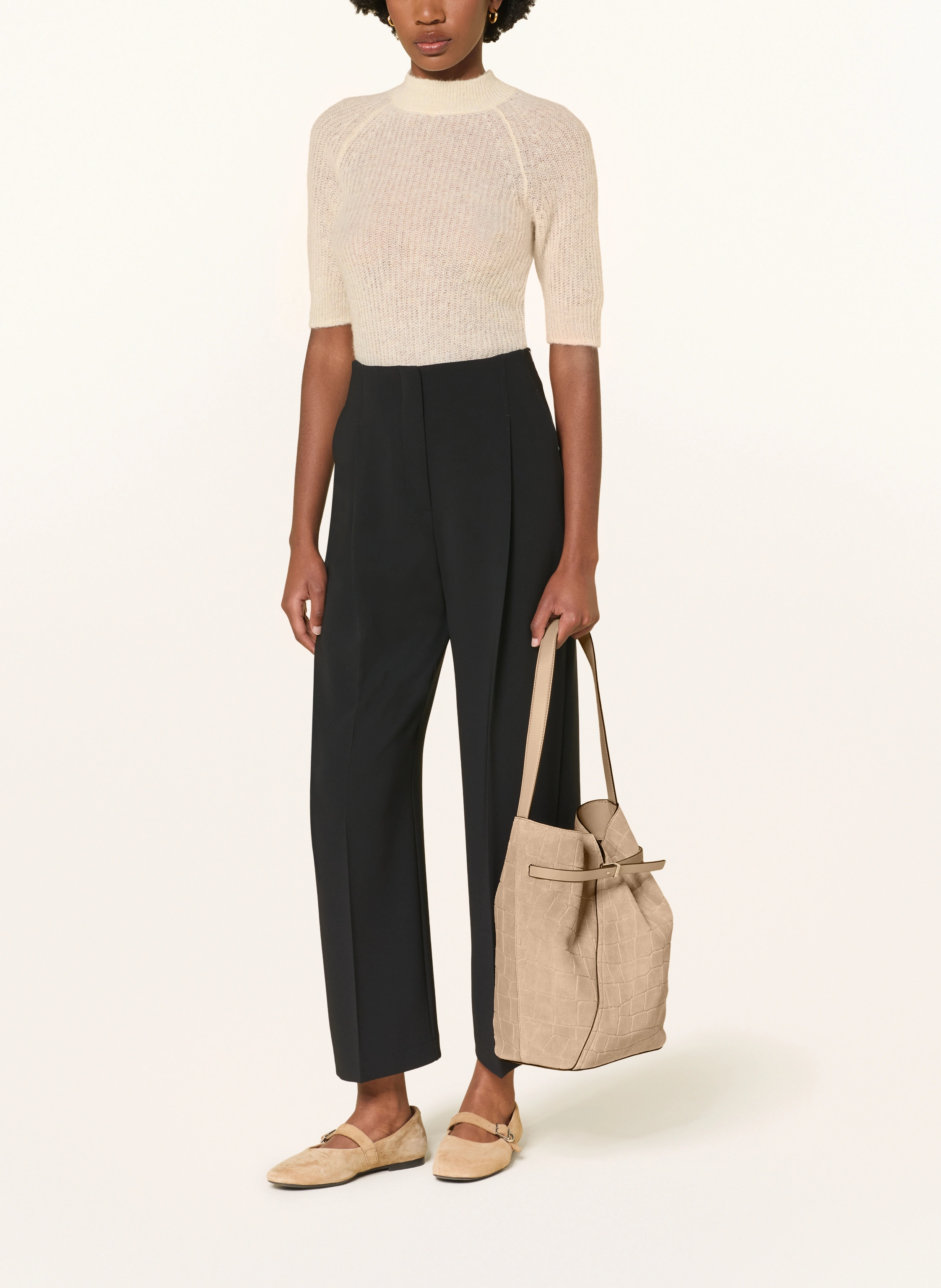 BOSS REVERS BUCK Shoulder Bag: BEIGE