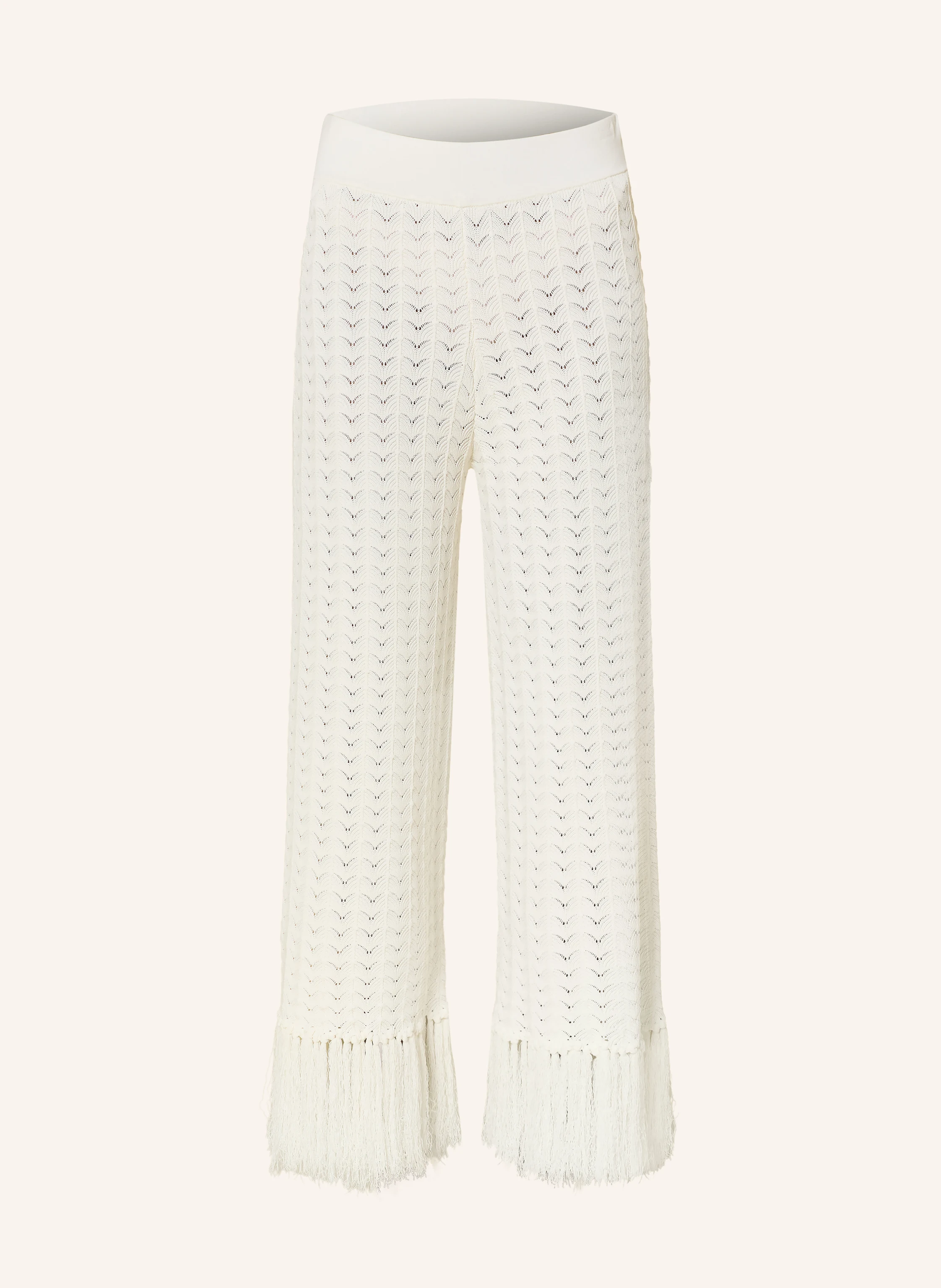 MALINA ALYCIA 7/8-length knit pants in cream