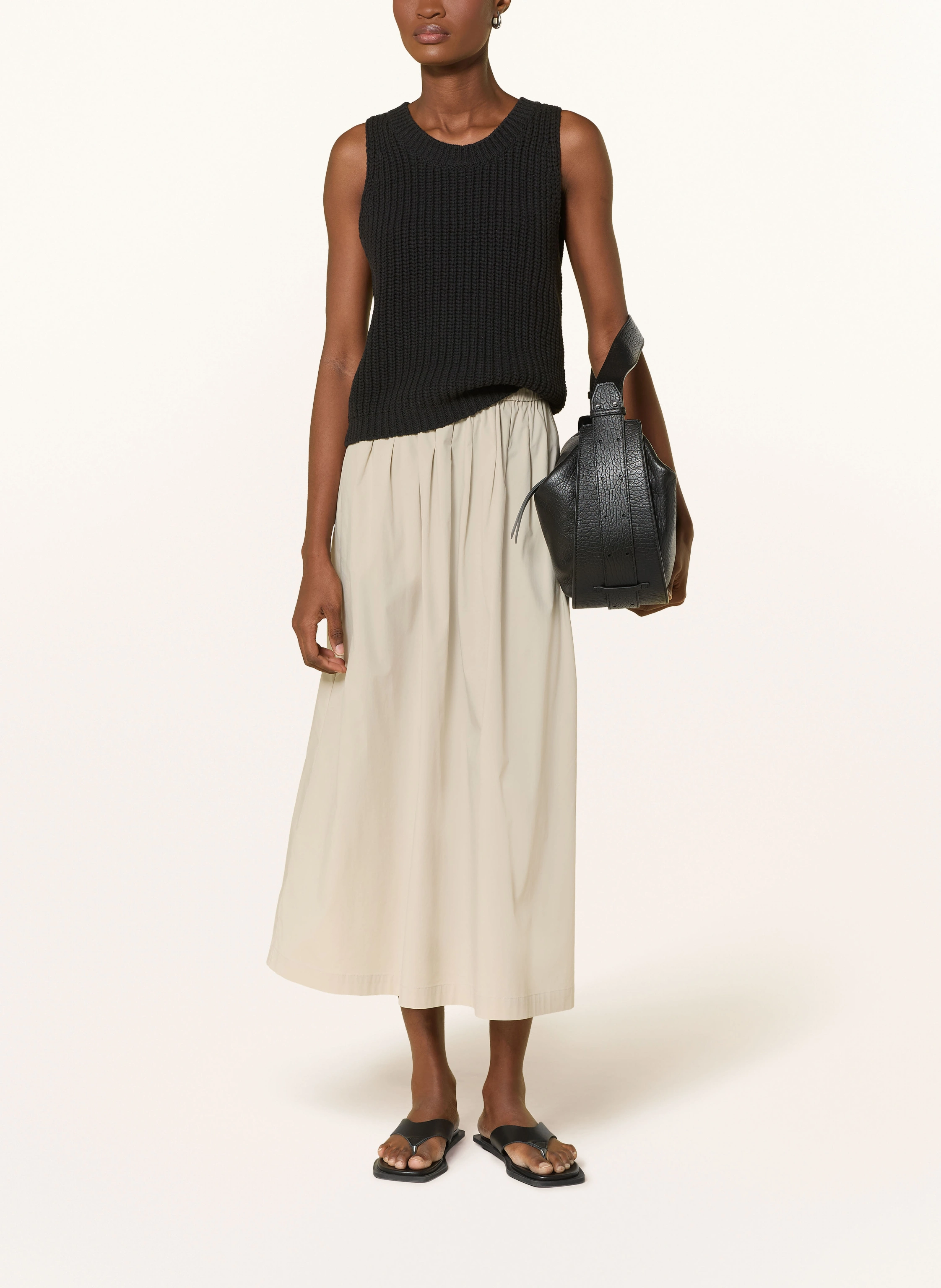 Marc O'Polo Pleated skirt: BEIGE