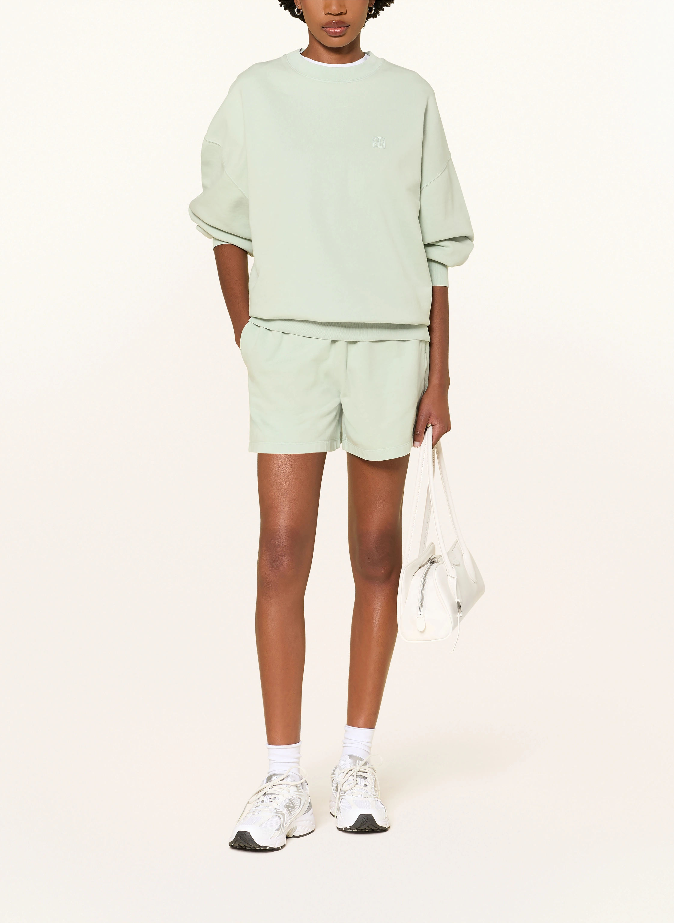 ANINE BING MILES Sweatshirt: LIGHT GREEN