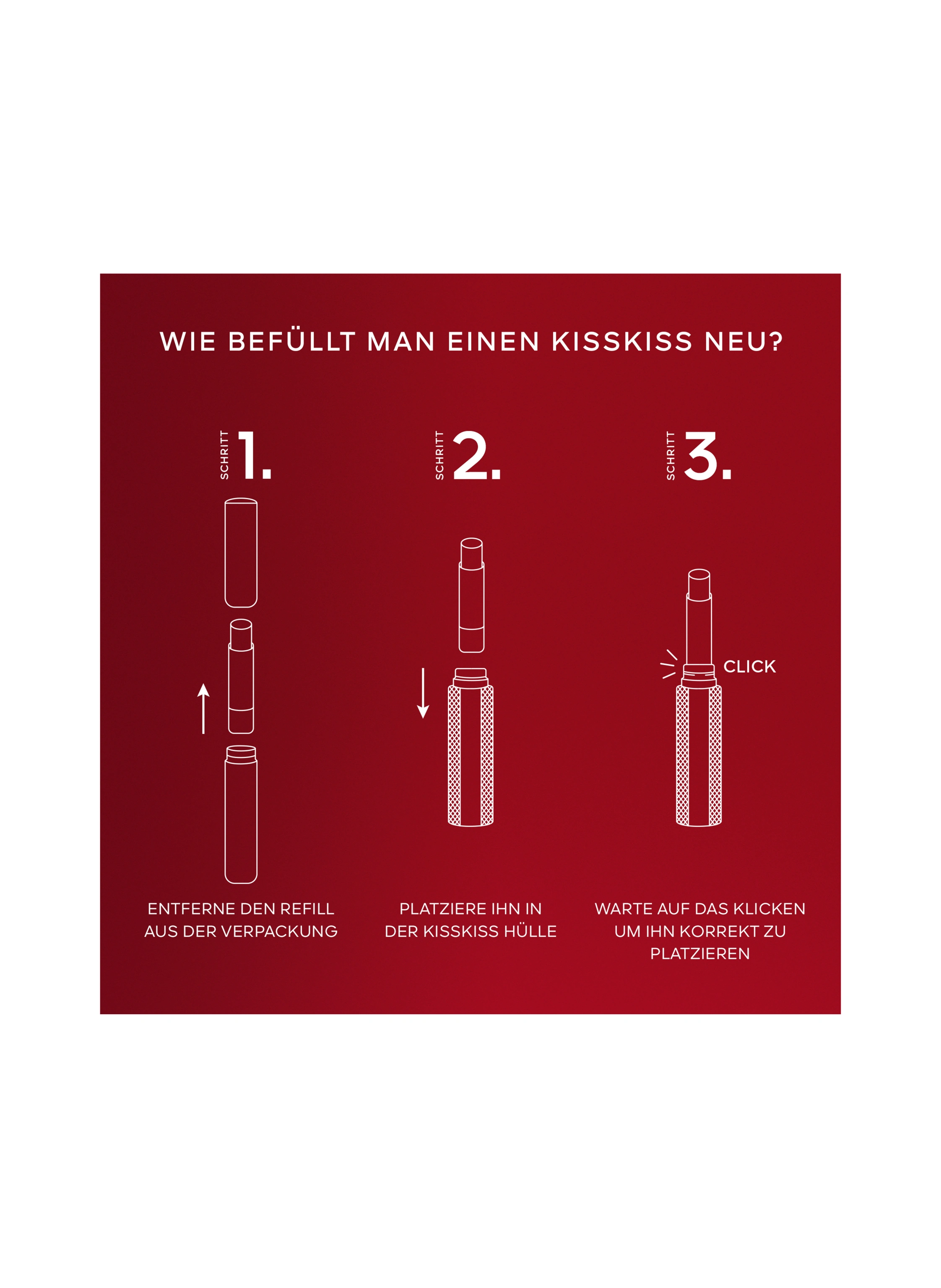 GUERLAIN KISSKISS REFILL: 559 RED BOUQUET