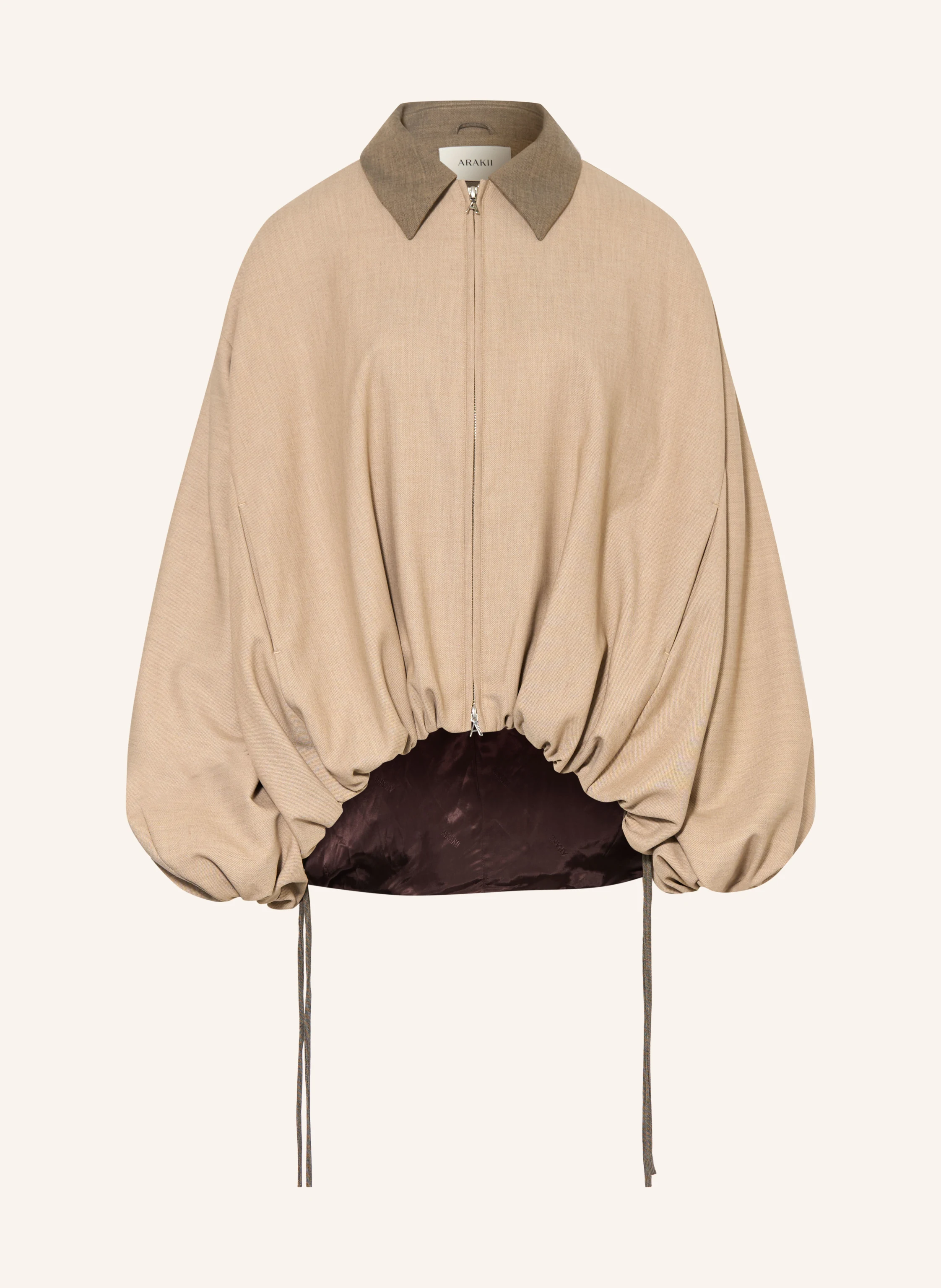 ARAKII Overjacket in beige / taupe
