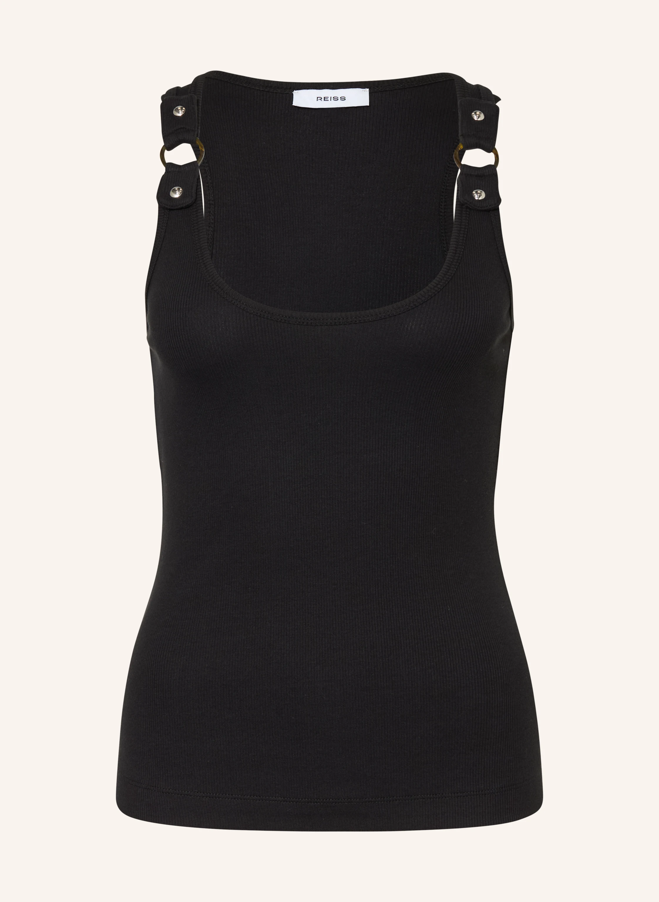 REISS Top BELLA: SCHWARZ