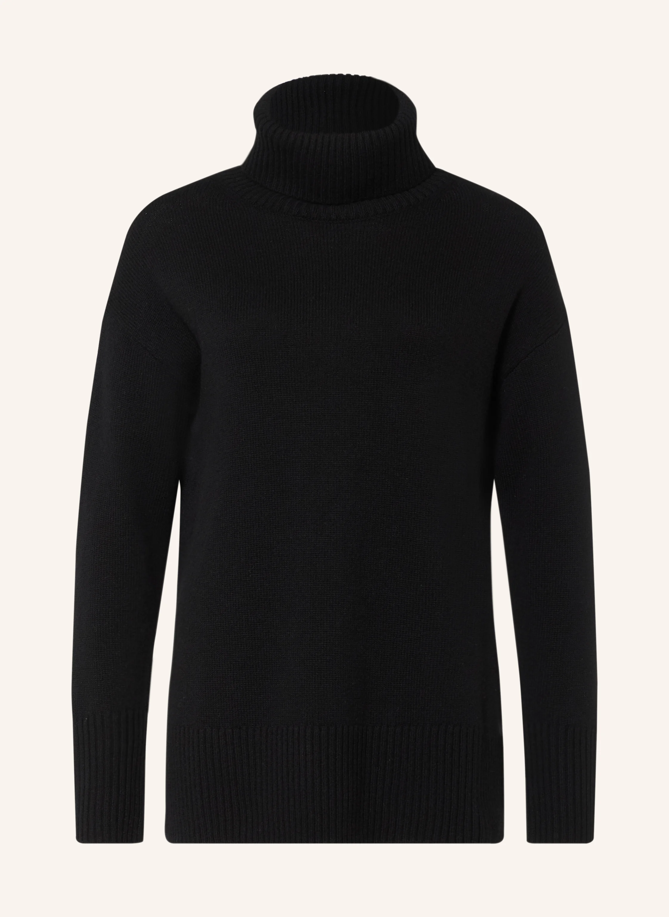 cashmere rollkragenpullover schwarz